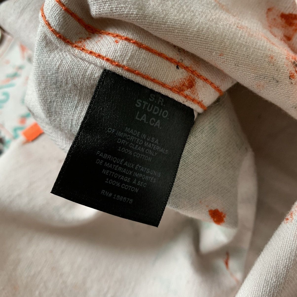 Sterling Ruby S. R. Studios LA CA SS2019 Paint Splatter Soto Shirt Size US M / EU 48-50 / 2 - 8 Thumbnail