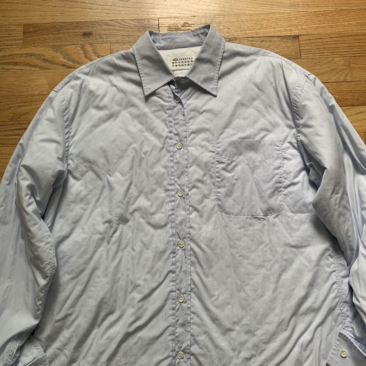 Maison Margiela FW2007 Padded Quilted Button Up Shirt Size US M / EU 48-50 / 2 - 2 Thumbnail