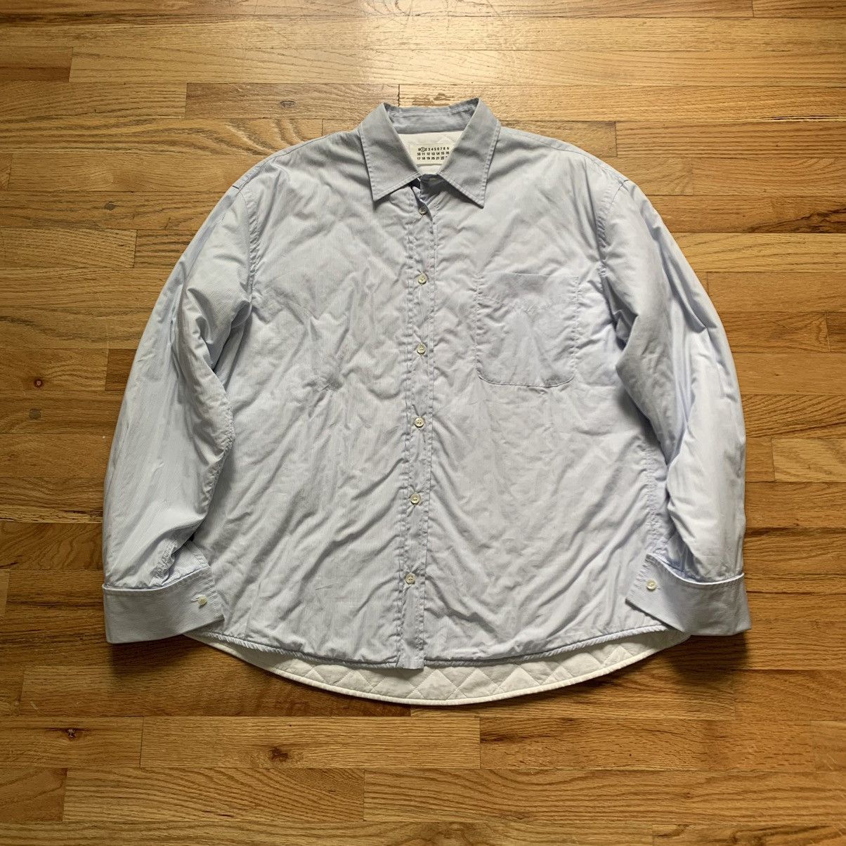 Maison Margiela FW2007 Padded Quilted Button Up Shirt Size US M / EU 48-50 / 2 - 1 Thumbnail