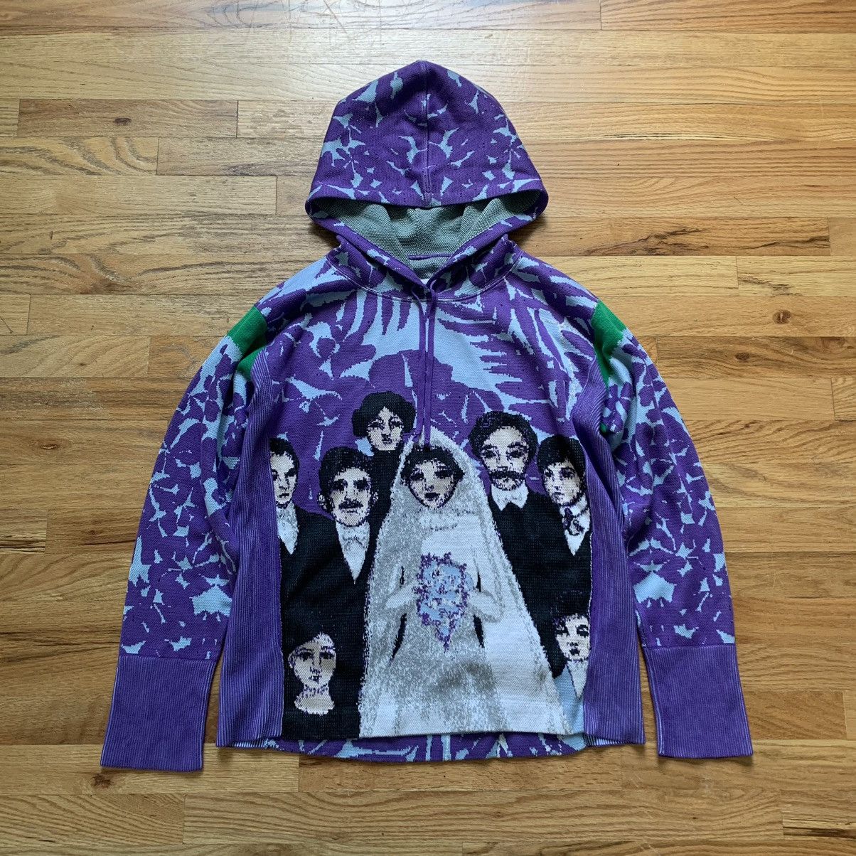 Maison Margiela SS2018 Graphic Knit Hoodie Size US S / EU 44-46 / 1 - 1 Thumbnail