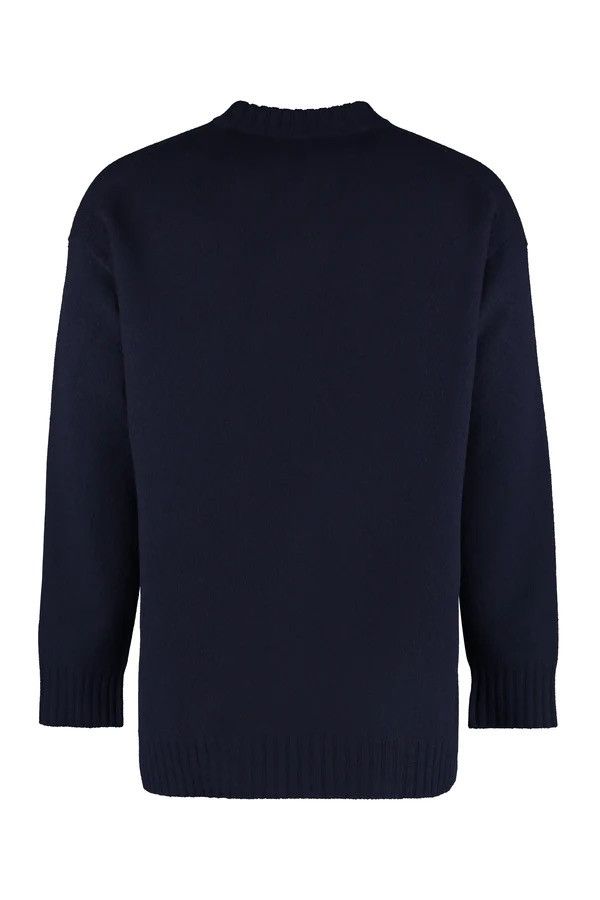 Jil Sander Navy Virgin Wool Sweater Size US M / EU 48-50 / 2 - 2 Thumbnail