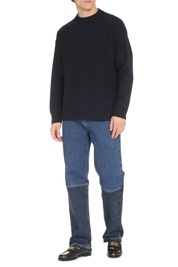 Jil Sander Navy Virgin Wool Sweater Size US M / EU 48-50 / 2 - 4 Thumbnail