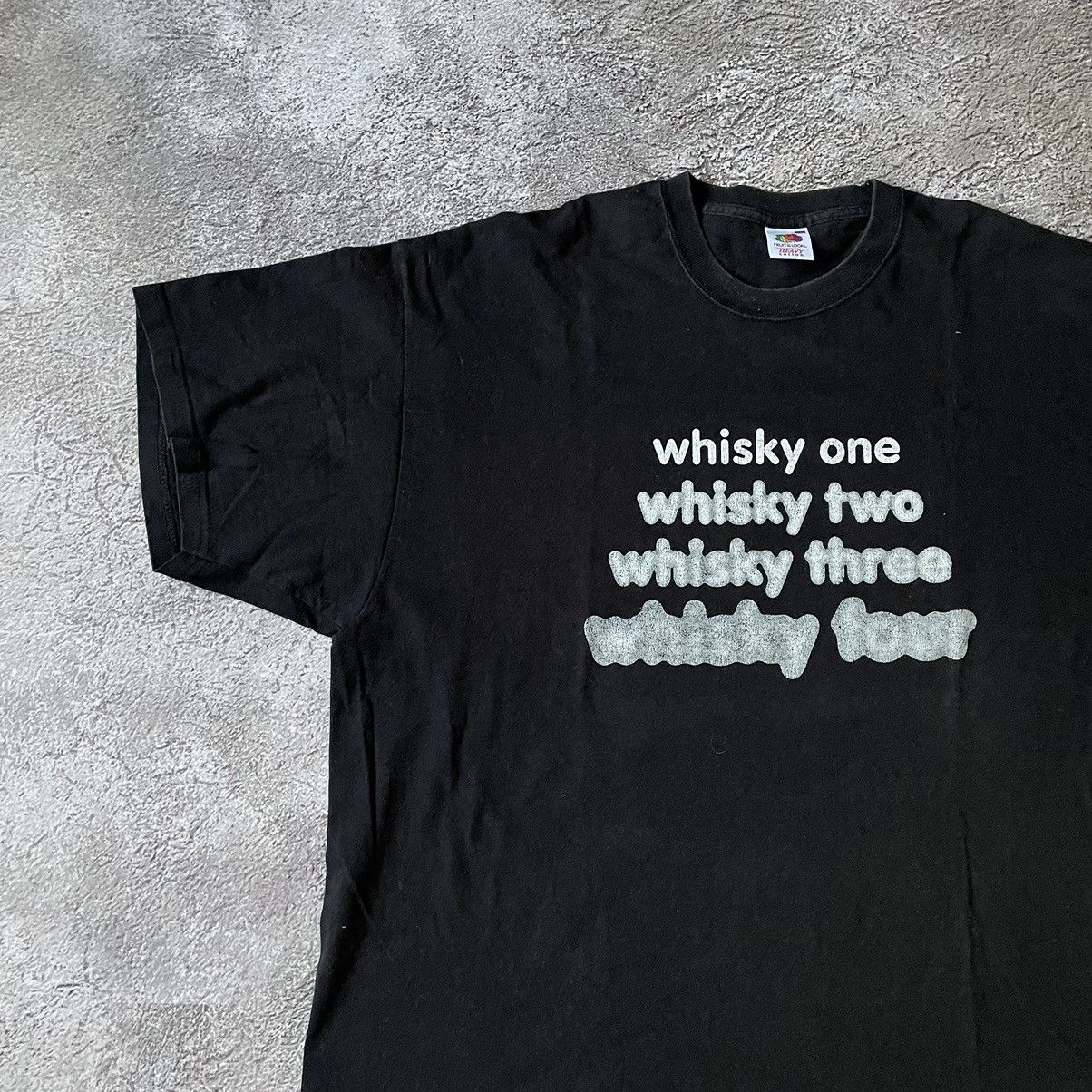 Vintage Vintage Y2K Graphic Tee Whisky Humor Streetwear Boxy XXL Size US XXL / EU 58 / 5 - 4 Thumbnail
