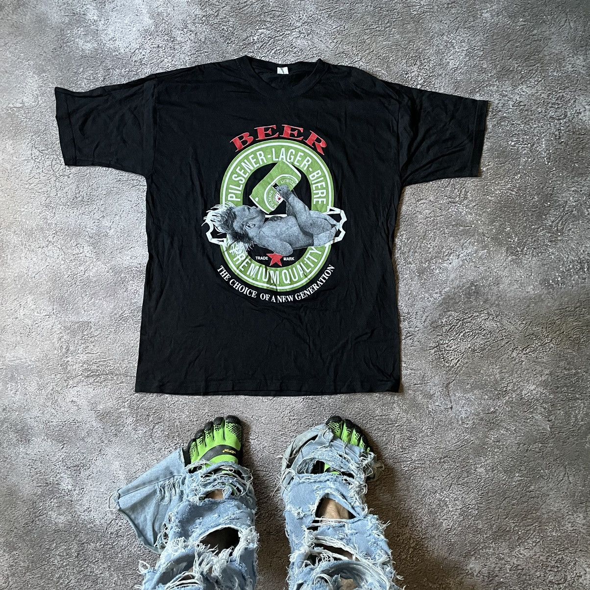 Vintage Vintage Y2K Punk Graphic Tee Sun Faded Streetwear Slim XL Size US XL / EU 56 / 4 - 1 Thumbnail