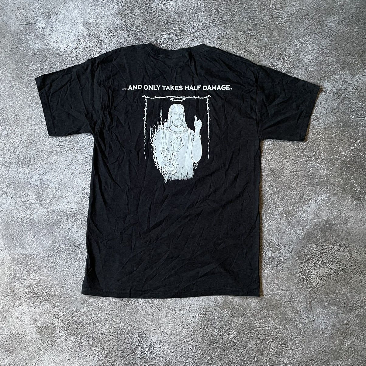 Vintage Vintage Y2K Jesus Saves Graphic Tee Grunge Streetwear Slim M Size US M / EU 48-50 / 2 - 2 Thumbnail