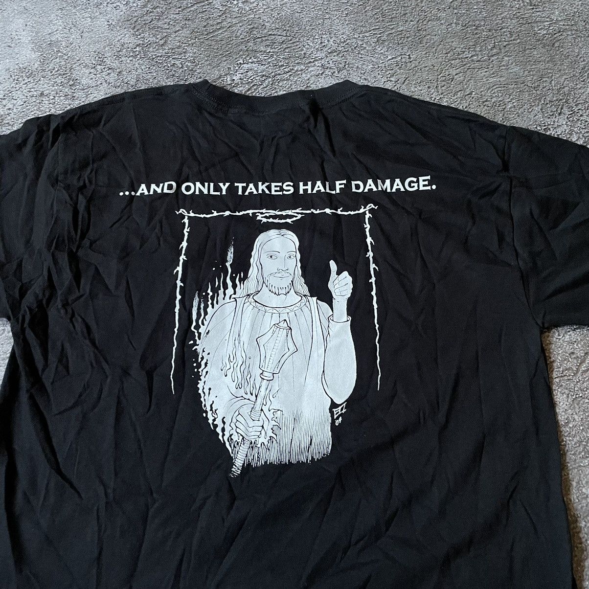 Vintage Vintage Y2K Jesus Saves Graphic Tee Grunge Streetwear Slim M Size US M / EU 48-50 / 2 - 5 Thumbnail