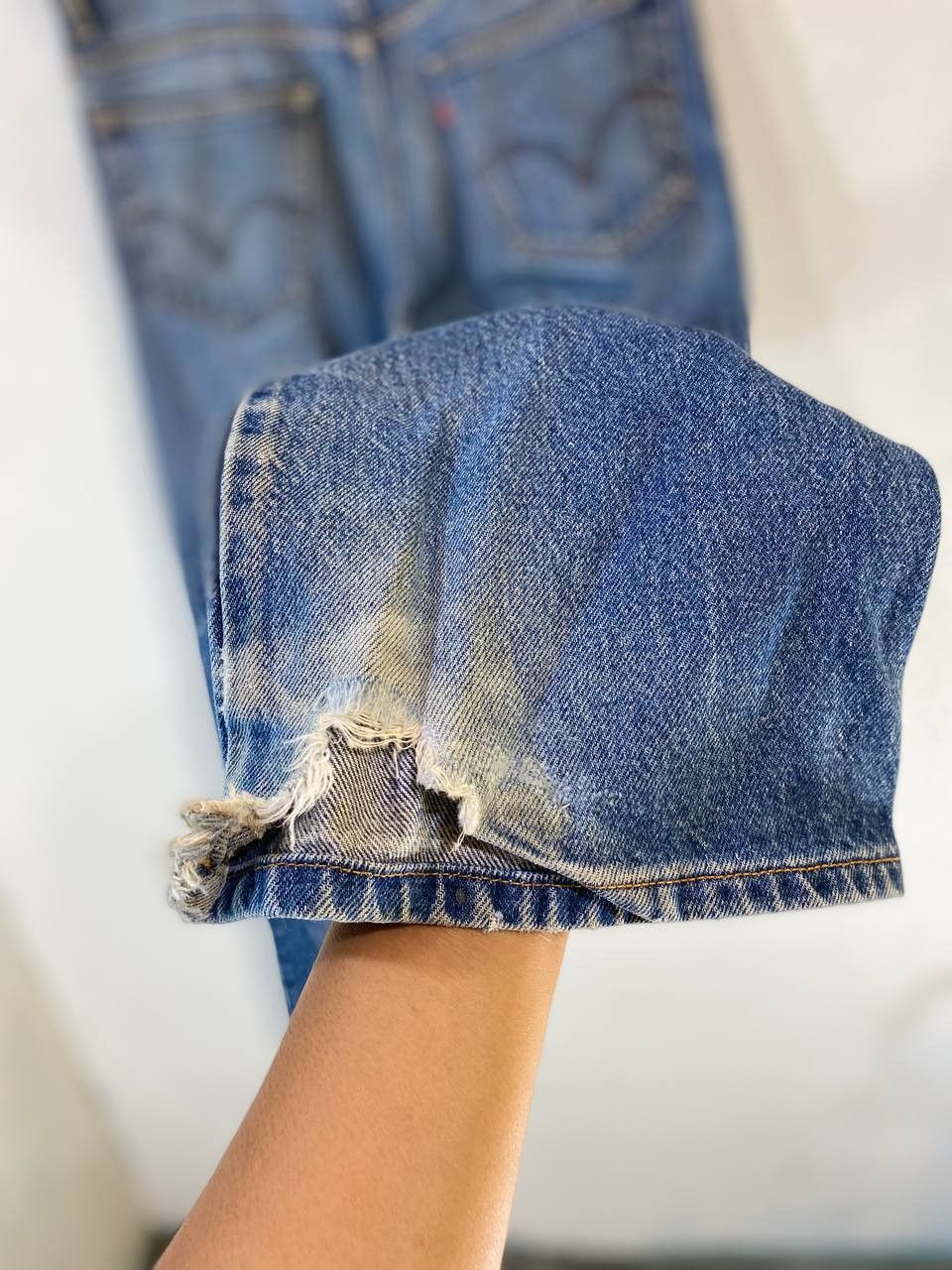 Levi's vintage levis 517 distressed rework bootcut flare denim Size US 36 / EU 52 - 7 Thumbnail