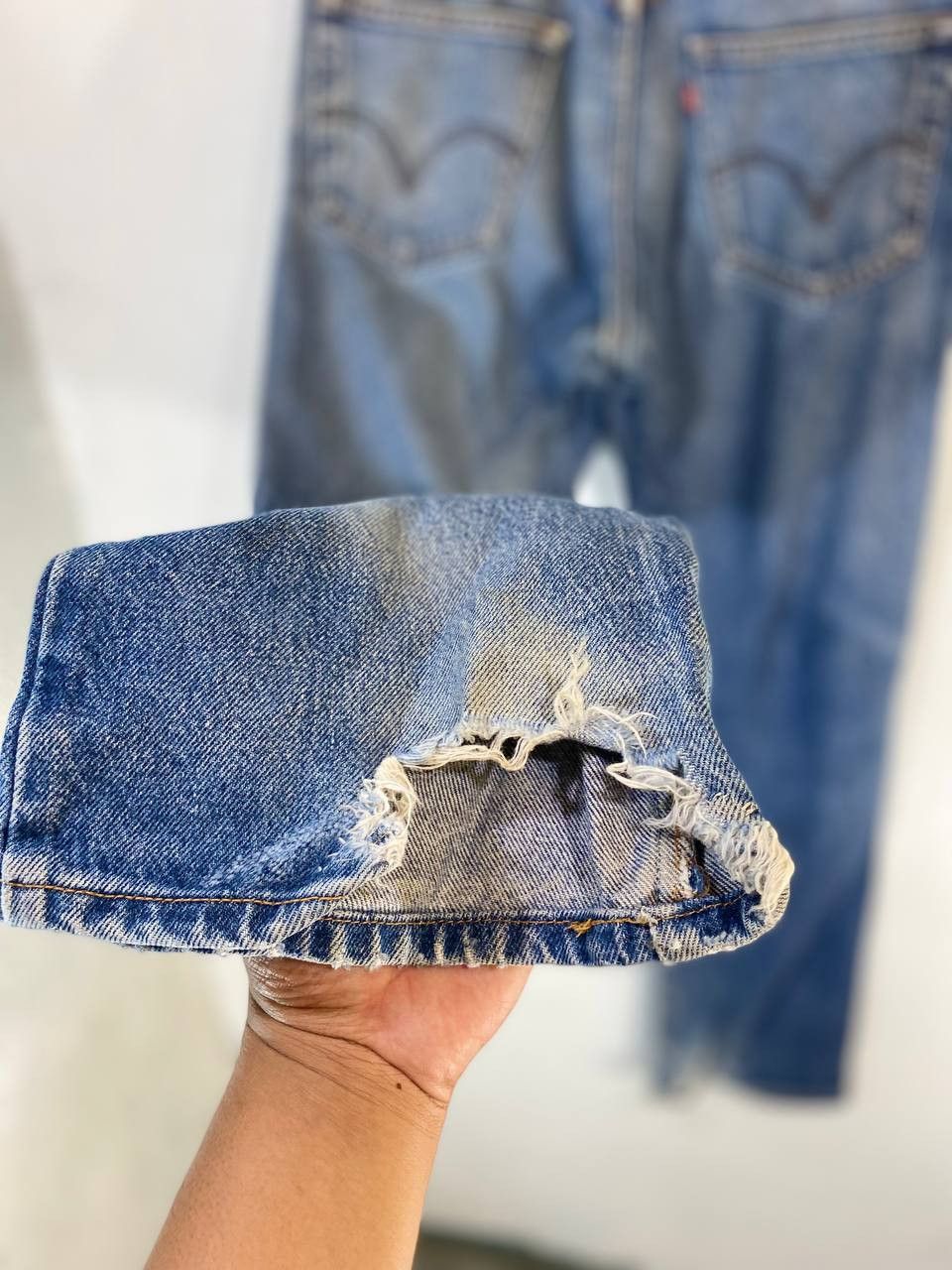 Levi's vintage levis 517 distressed rework bootcut flare denim Size US 36 / EU 52 - 6 Thumbnail