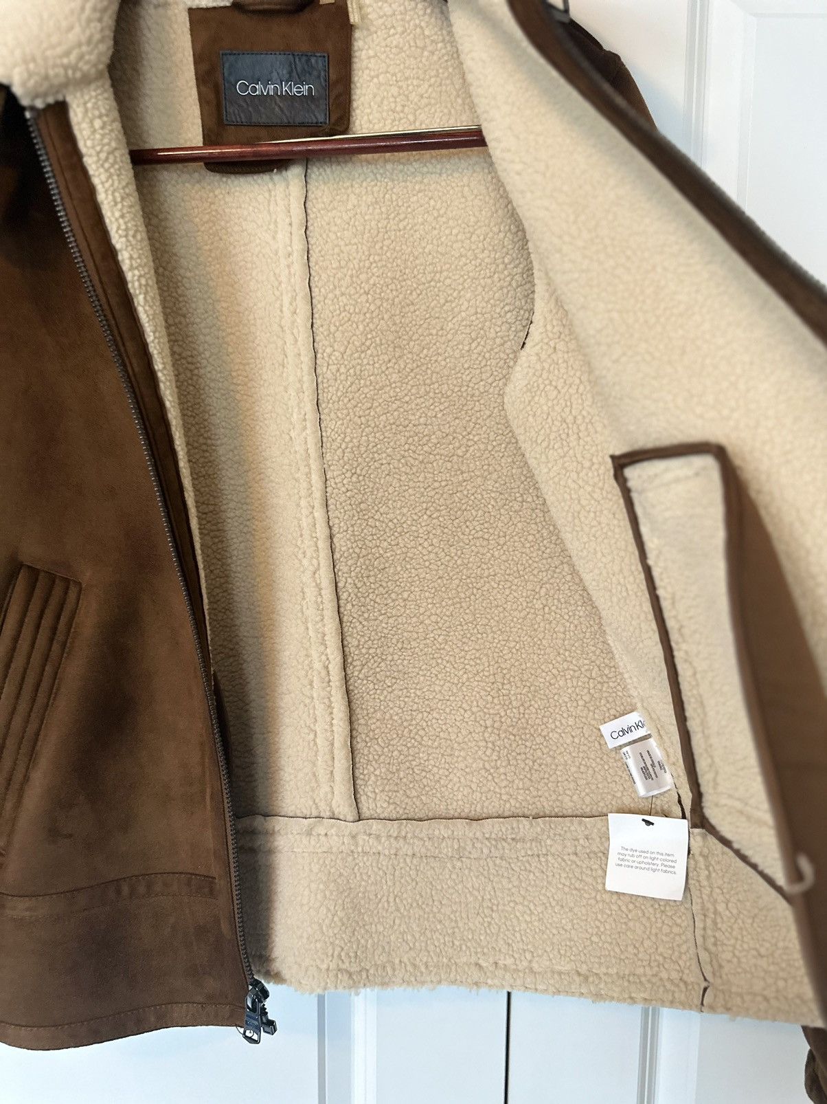 Calvin Klein B-3 Faux-Shearling Bomber Jacket Size US S / EU 44-46 / 1 - 3 Thumbnail