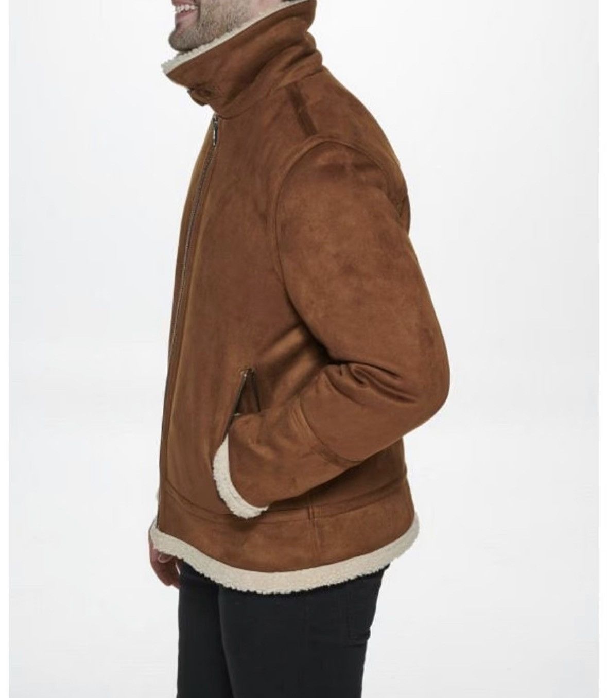 Calvin Klein B-3 Faux-Shearling Bomber Jacket Size US S / EU 44-46 / 1 - 10 Thumbnail