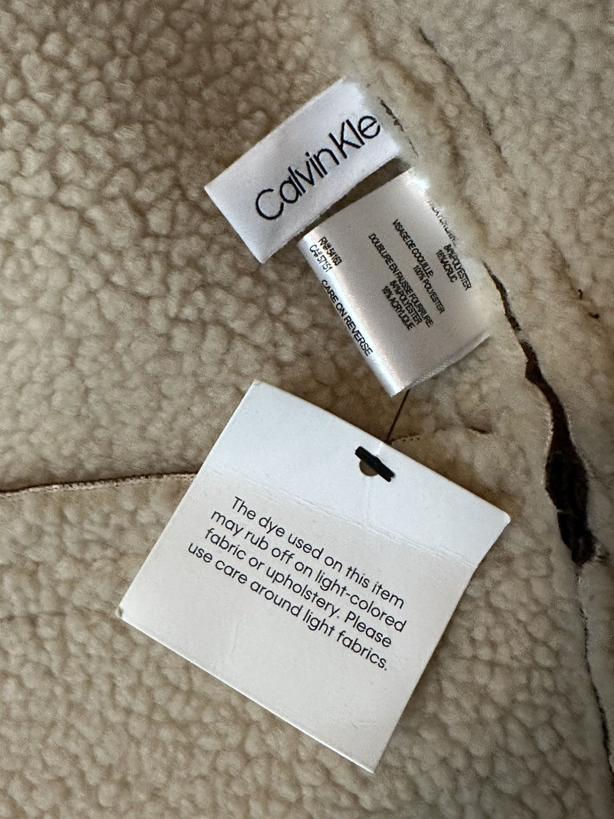 Calvin Klein B-3 Faux-Shearling Bomber Jacket Size US S / EU 44-46 / 1 - 5 Thumbnail