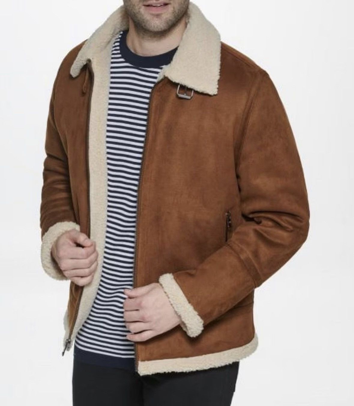 Calvin Klein B-3 Faux-Shearling Bomber Jacket Size US S / EU 44-46 / 1 - 9 Thumbnail