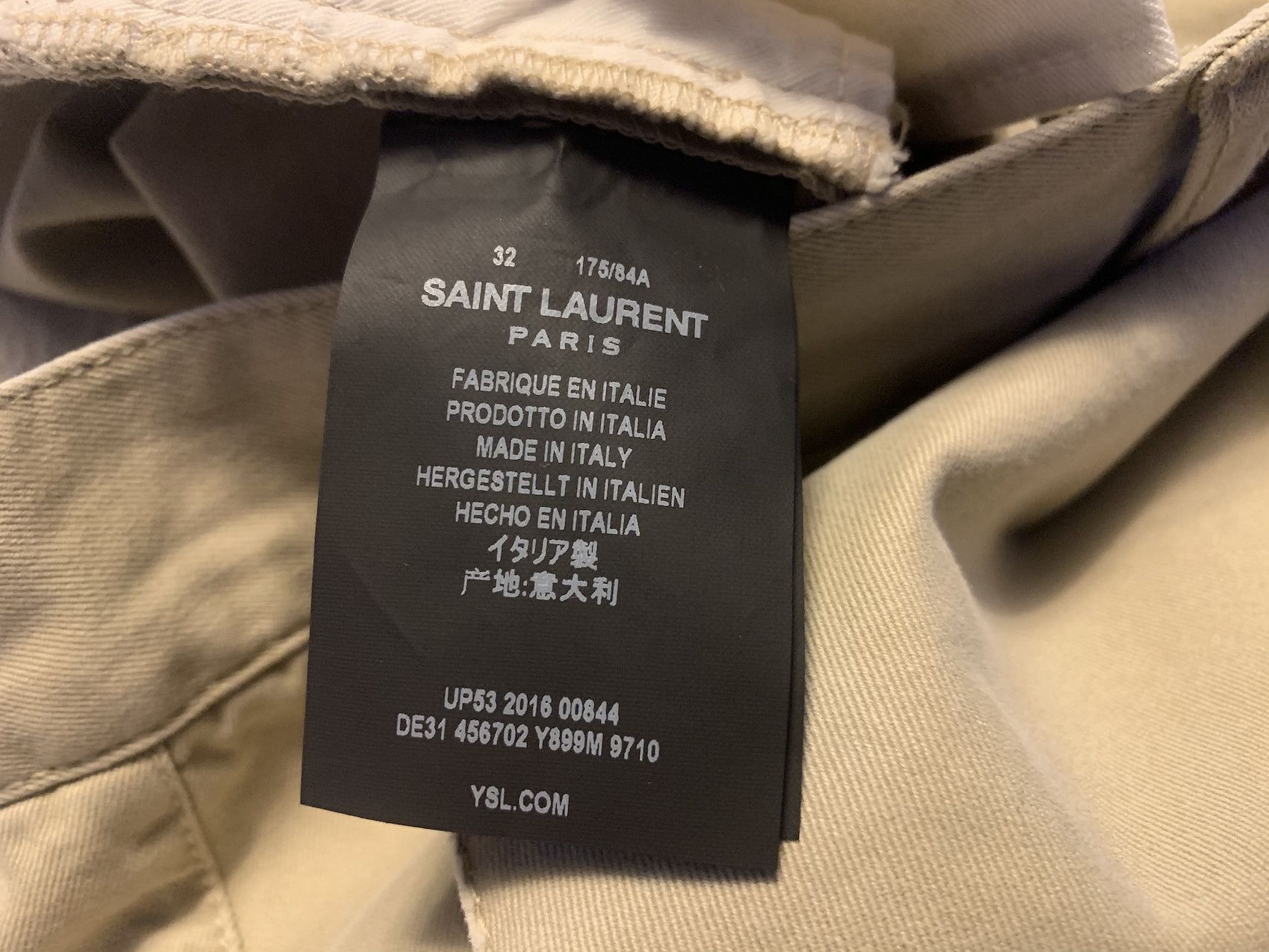 Saint Laurent Paris SS'17 Chino Skinny Distressed Size US 34 / EU 50 - 9 Thumbnail