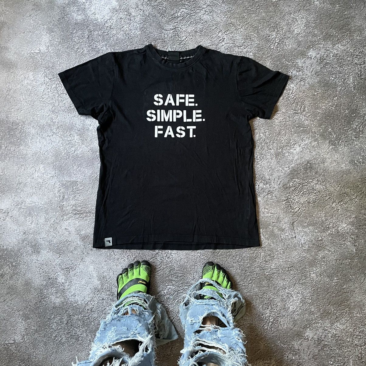 Vintage Vintage Y2K Graphic Tee Safe Simple Fast Logo Streetwear L Size US L / EU 52-54 / 3 - 1 Thumbnail
