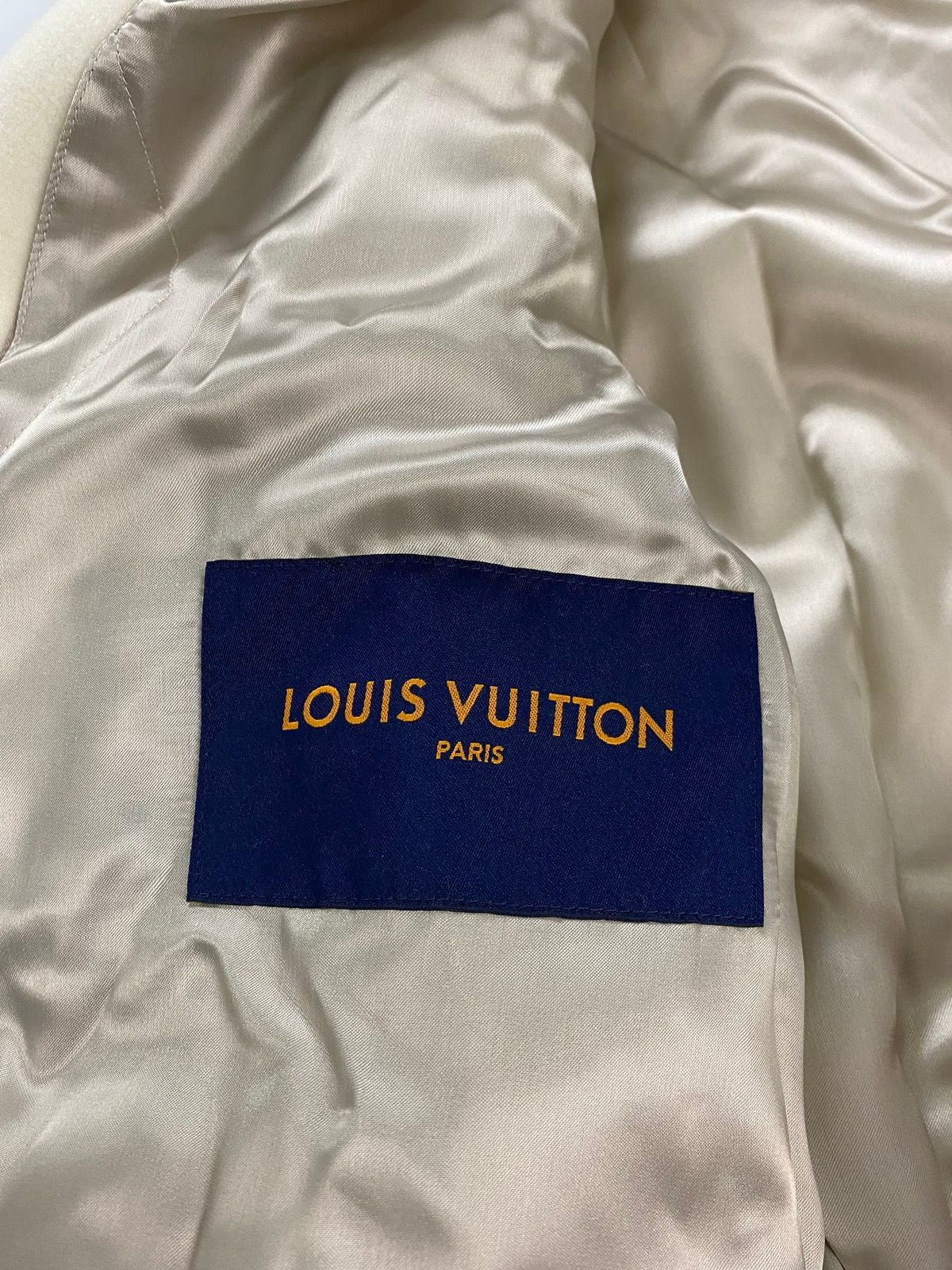 Louis Vuitton Virgil Purple Multi Patch Varsity Runway Jacket Sz 50 AW 22