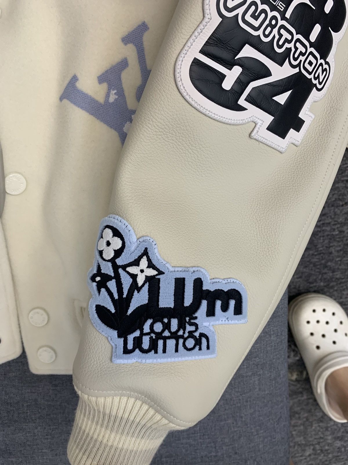 JustFreshKicks on X: Louis Vuitton FW22 Patchwork Varsity Jacket by Virgil  Abloh 🐰  / X