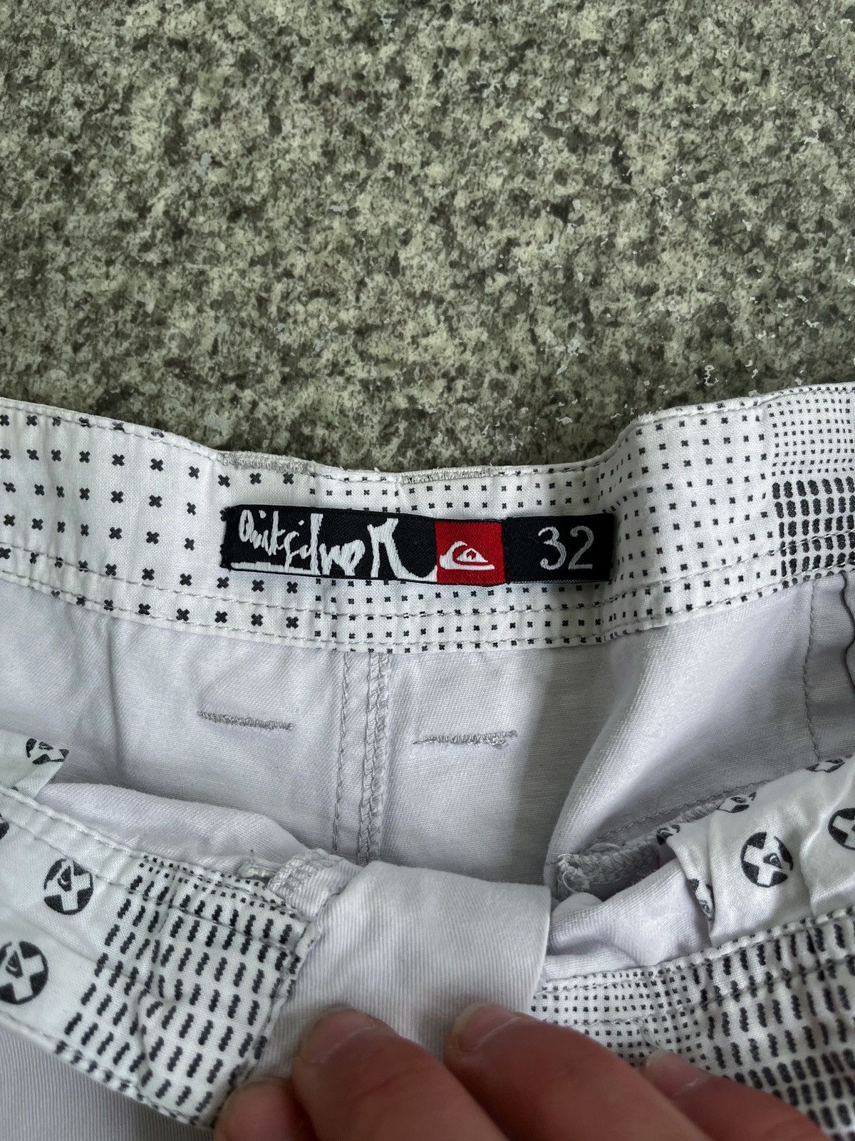 Quiksilver × Vintage VINTAGE Y2K QUIKSILVER CARGO DRILL SHORTS Size US 32 / EU 48 - 7 Thumbnail