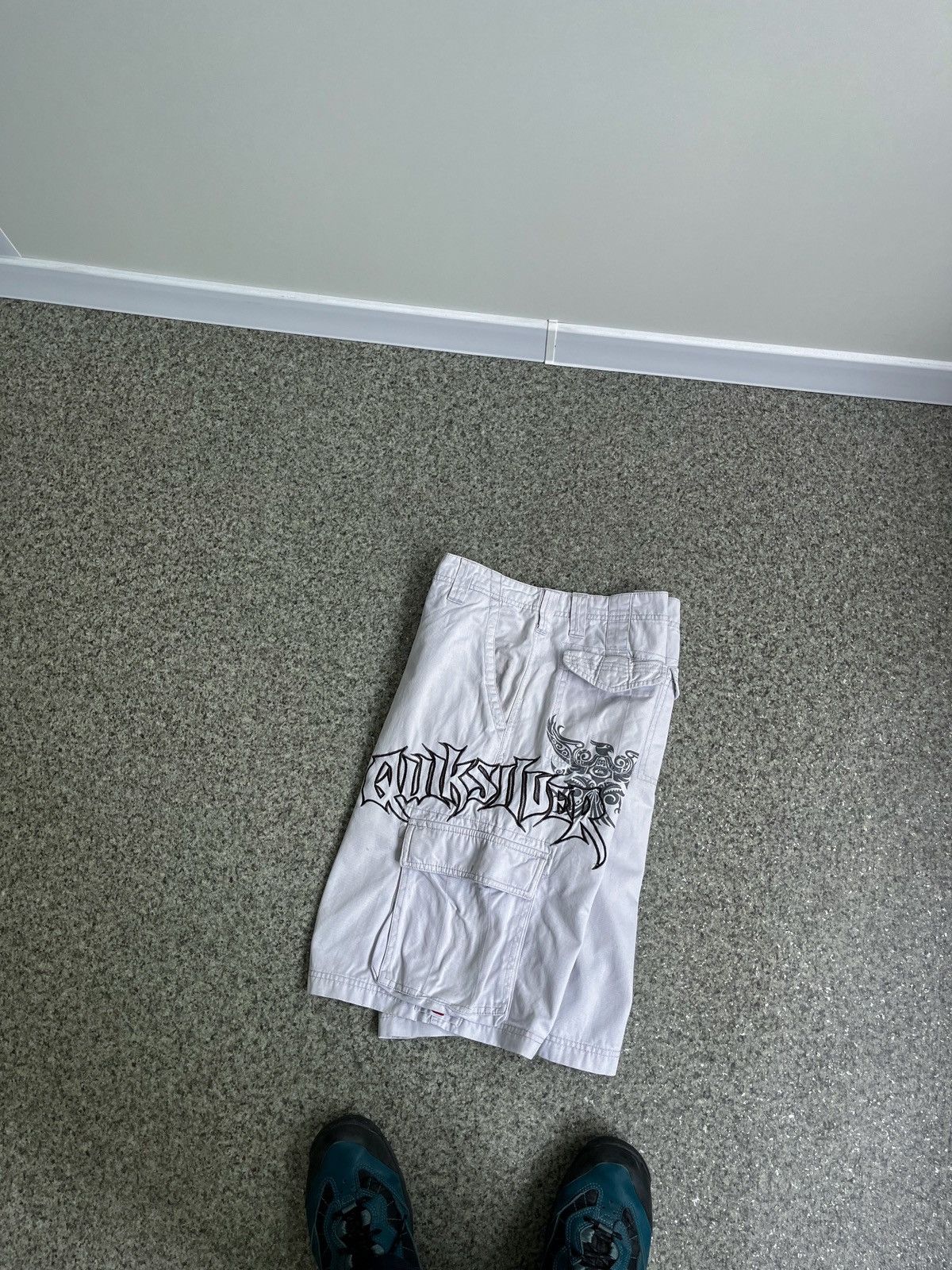 Quiksilver × Vintage VINTAGE Y2K QUIKSILVER CARGO DRILL SHORTS Size US 32 / EU 48 - 2 Thumbnail