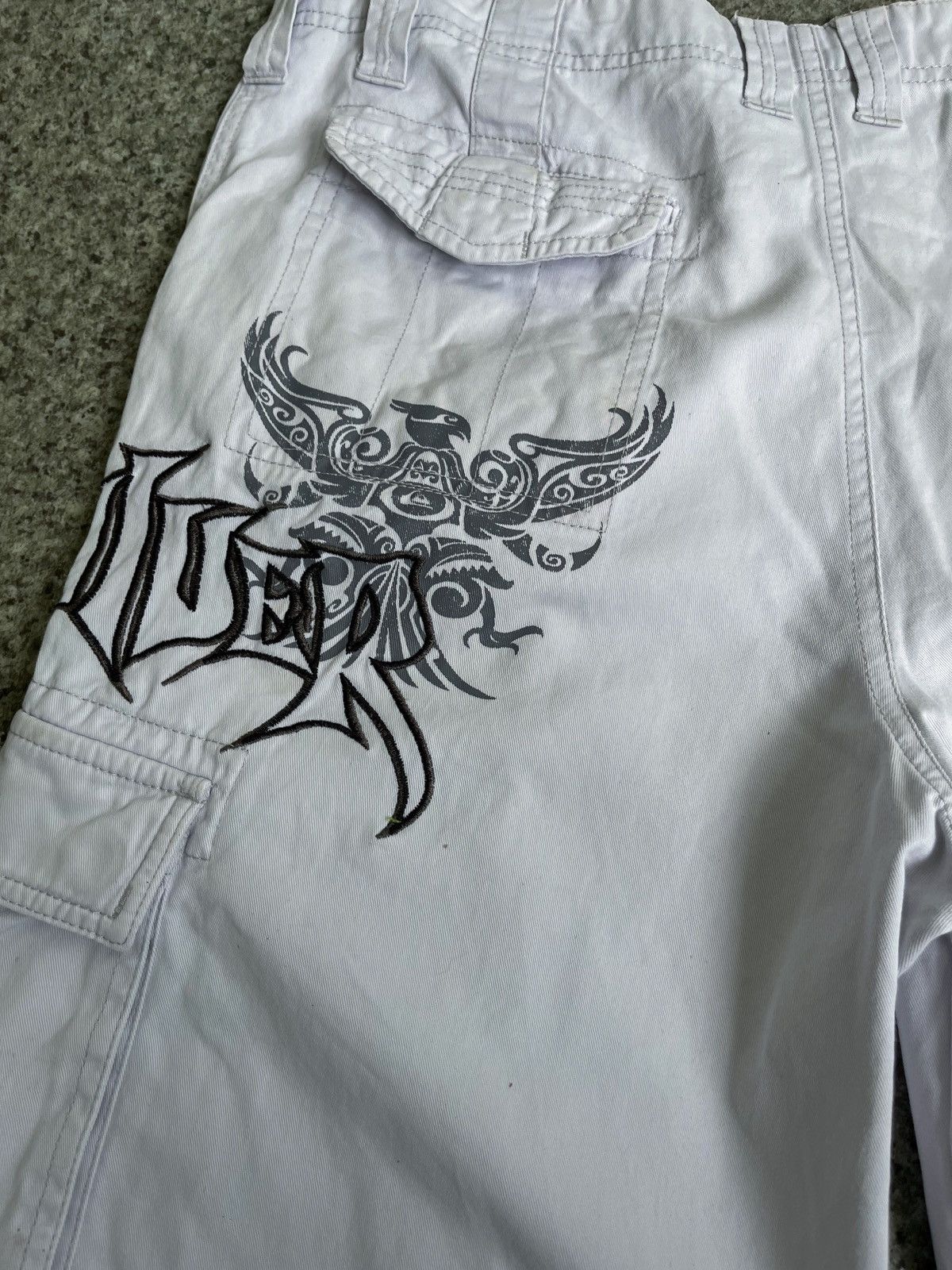 Quiksilver × Vintage VINTAGE Y2K QUIKSILVER CARGO DRILL SHORTS Size US 32 / EU 48 - 13 Thumbnail
