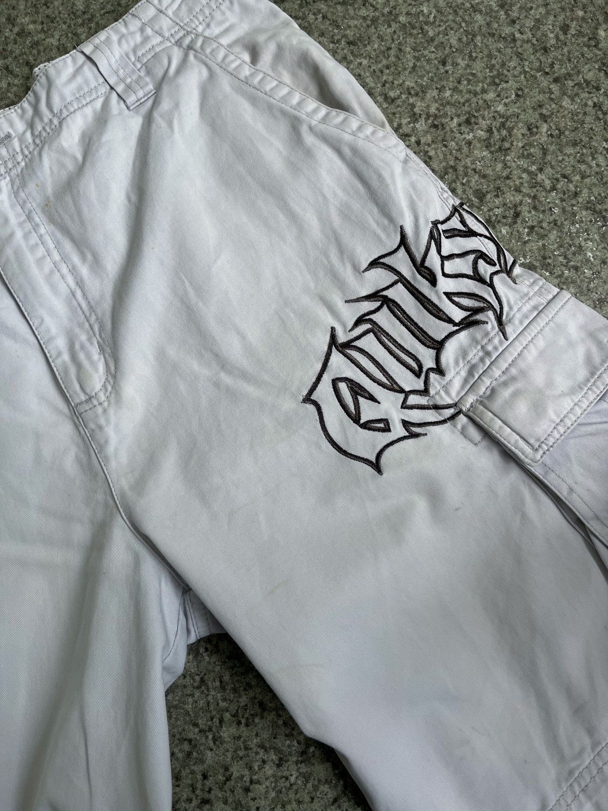 Quiksilver × Vintage VINTAGE Y2K QUIKSILVER CARGO DRILL SHORTS Size US 32 / EU 48 - 4 Thumbnail