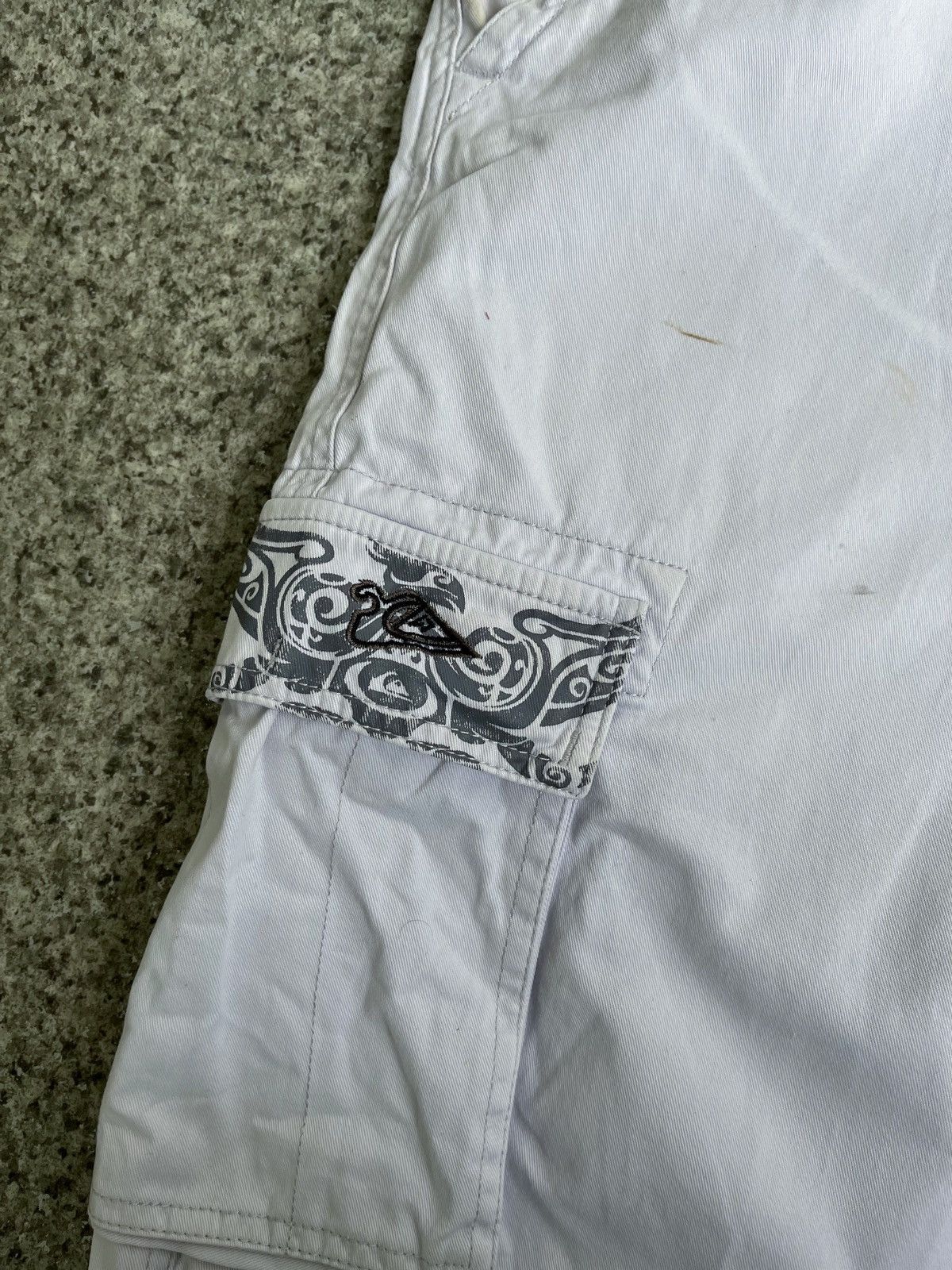 Quiksilver × Vintage VINTAGE Y2K QUIKSILVER CARGO DRILL SHORTS Size US 32 / EU 48 - 3 Thumbnail