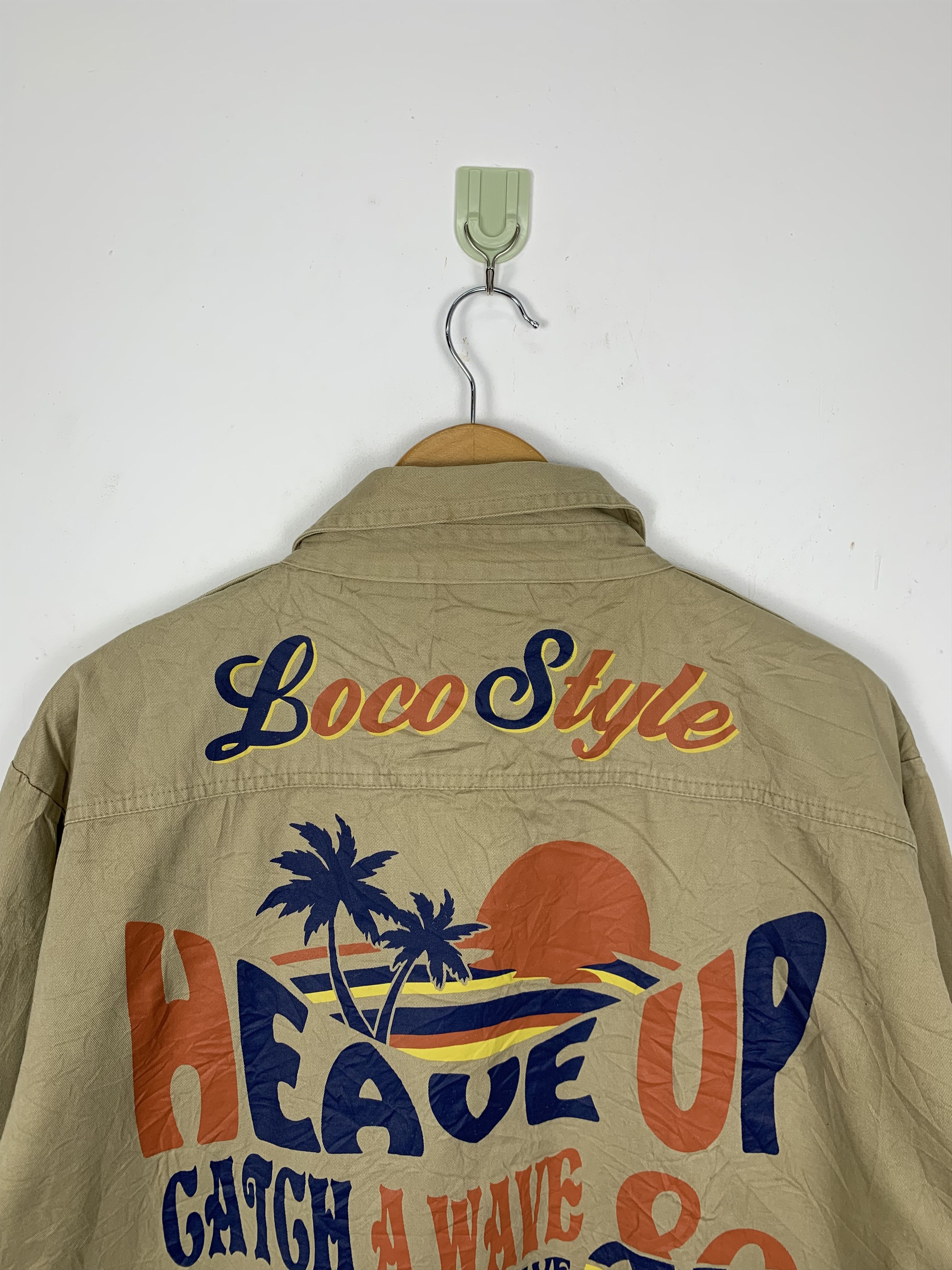 Japanese Brand × Vintage Vintage LOCO STYLE SURF Big Logo Zip Multi Pocket Jacket Size US L / EU 52-54 / 3 - 9 Thumbnail