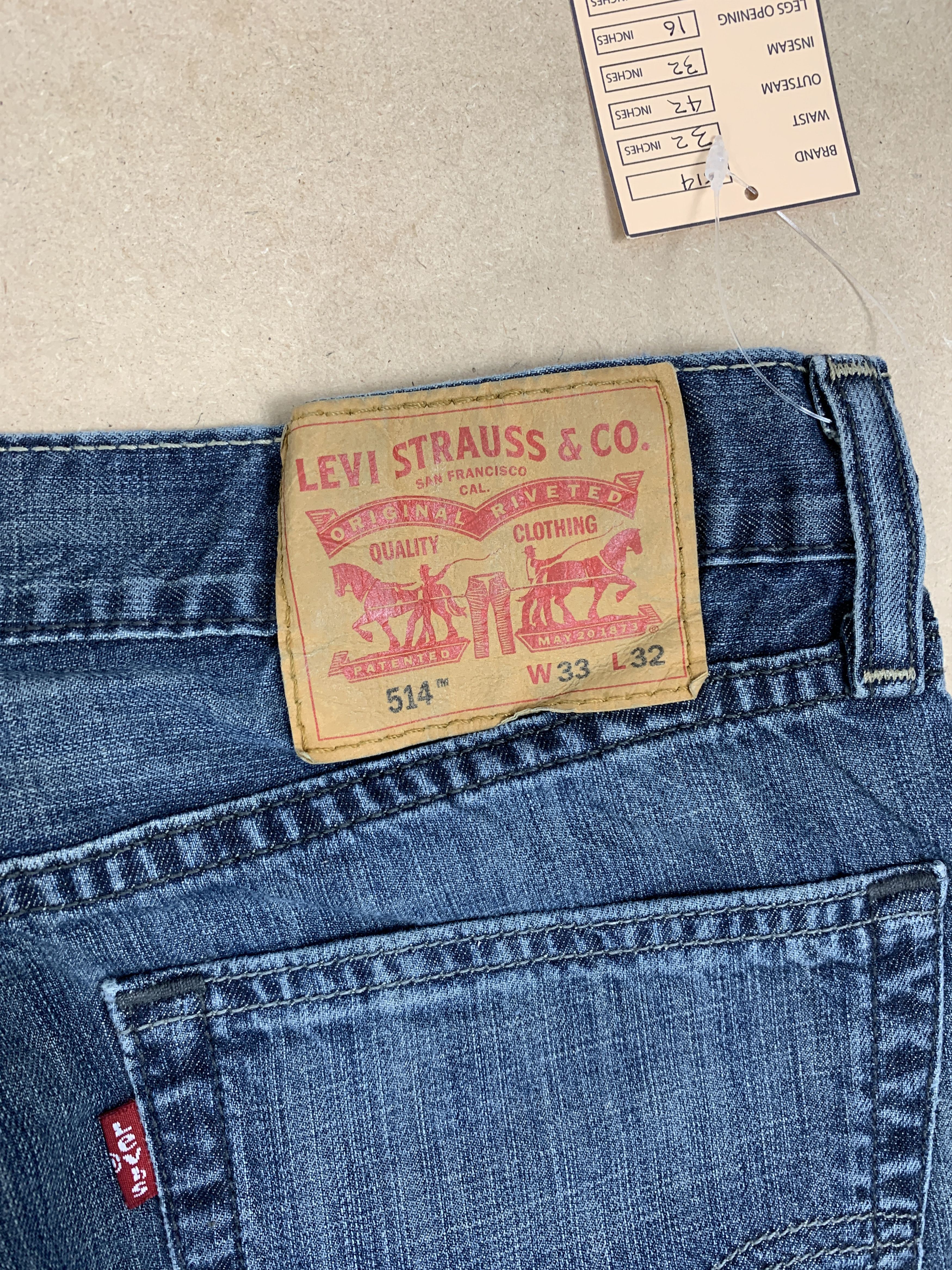 Levi's Vintage LEVI'S 514 Distressed Faded Straight Cut Jeans Size US 32 / EU 48 - 7 Thumbnail