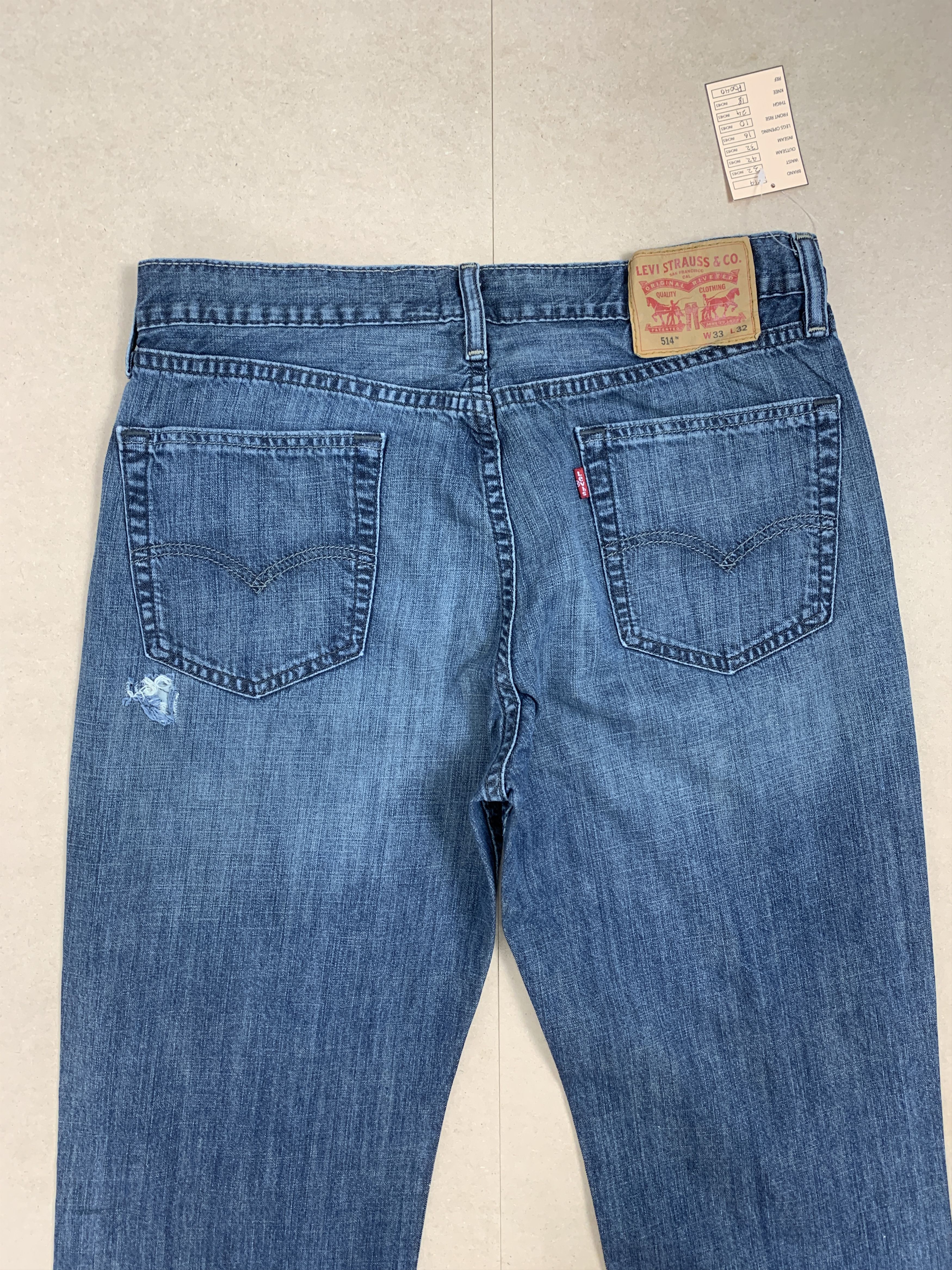 Levi's Vintage LEVI'S 514 Distressed Faded Straight Cut Jeans Size US 32 / EU 48 - 6 Thumbnail