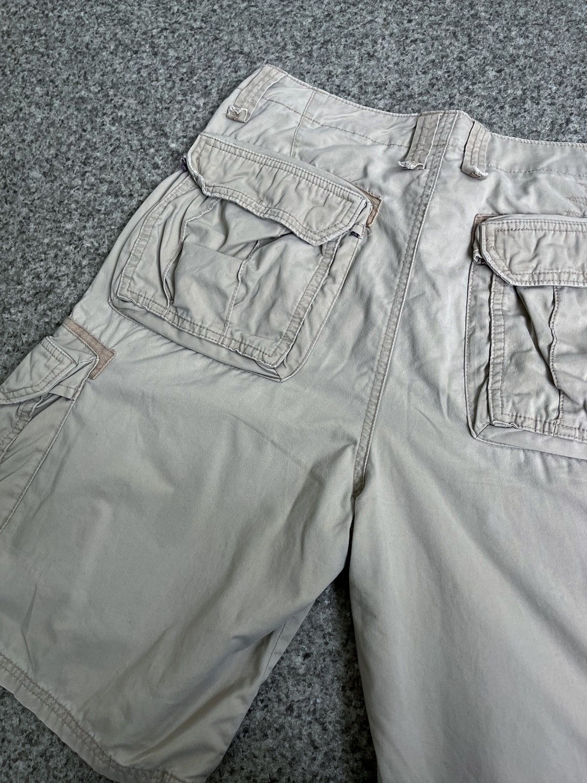 Quiksilver × Vintage VINTAGE Y2K QUIKSILVER CARGO SHORTS DRILL Size US 34 / EU 50 - 10 Thumbnail