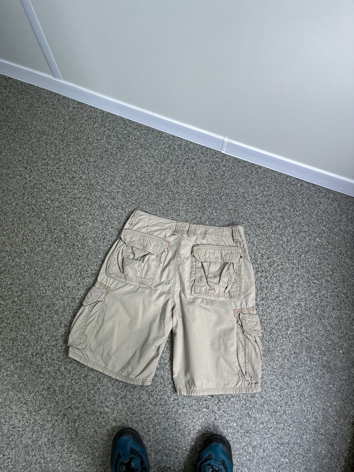Quiksilver × Vintage VINTAGE Y2K QUIKSILVER CARGO SHORTS DRILL Size US 34 / EU 50 - 8 Thumbnail