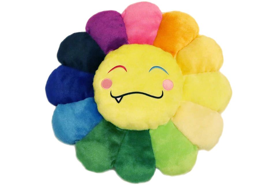 image of Takashi Murakami Flower Emoji Plush 5 60Cm Rainbow / Yellow, Men's