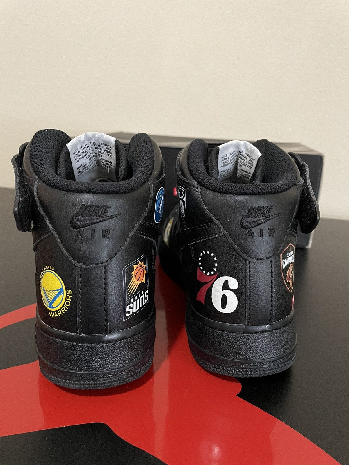 NBA × Nike × Supreme Supreme NBA Nike Air Force 1 Mid Size US 8 / EU 41 - 3 Thumbnail