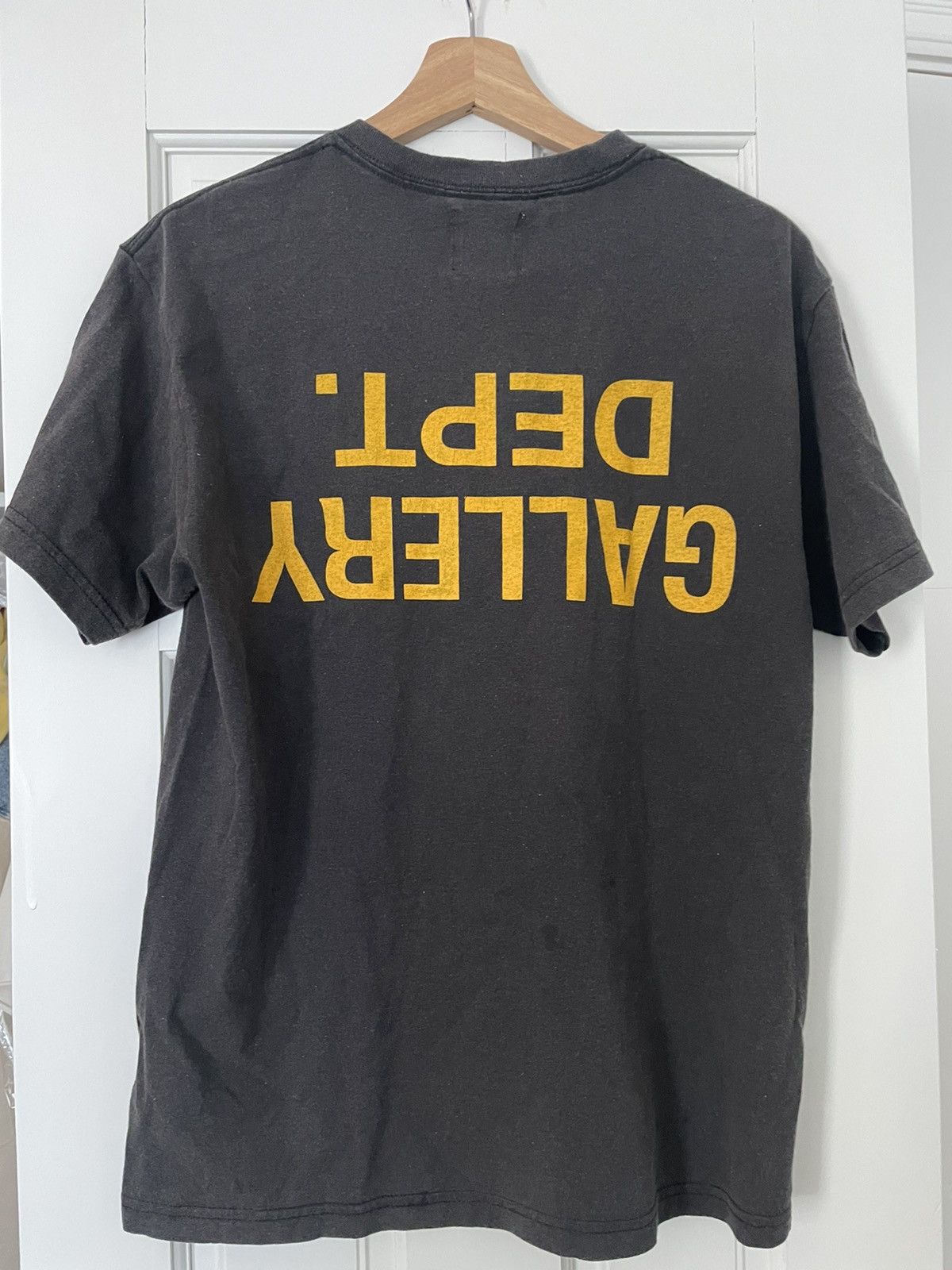 image of Gallery Dept Upside Down Logo Tee in Black, Men's (Size Small)
