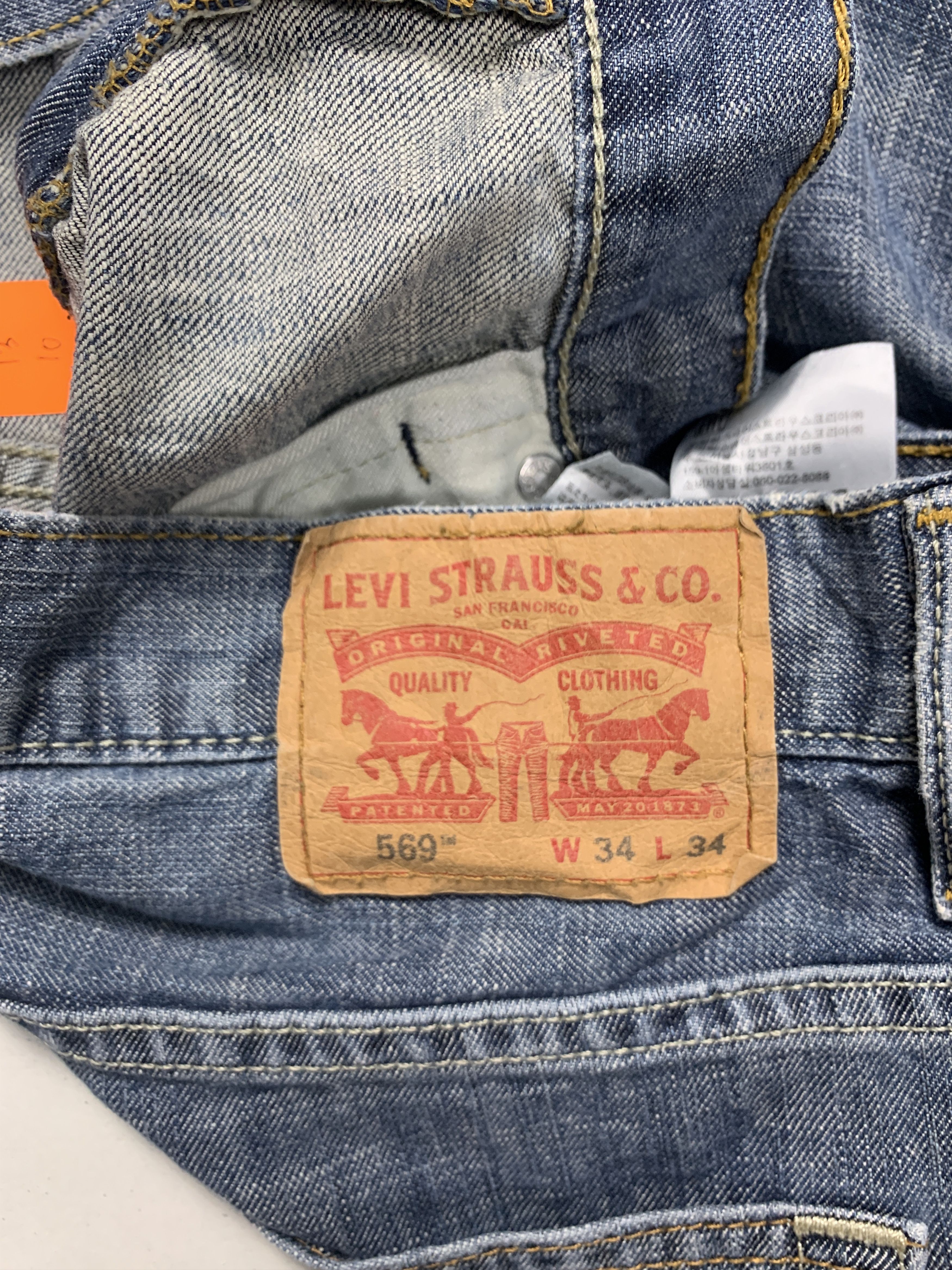 Levi's × Vintage Vintage LEVI'S 569 Distressed Faded Mid Wash Jeans Size US 36 / EU 52 - 7 Thumbnail