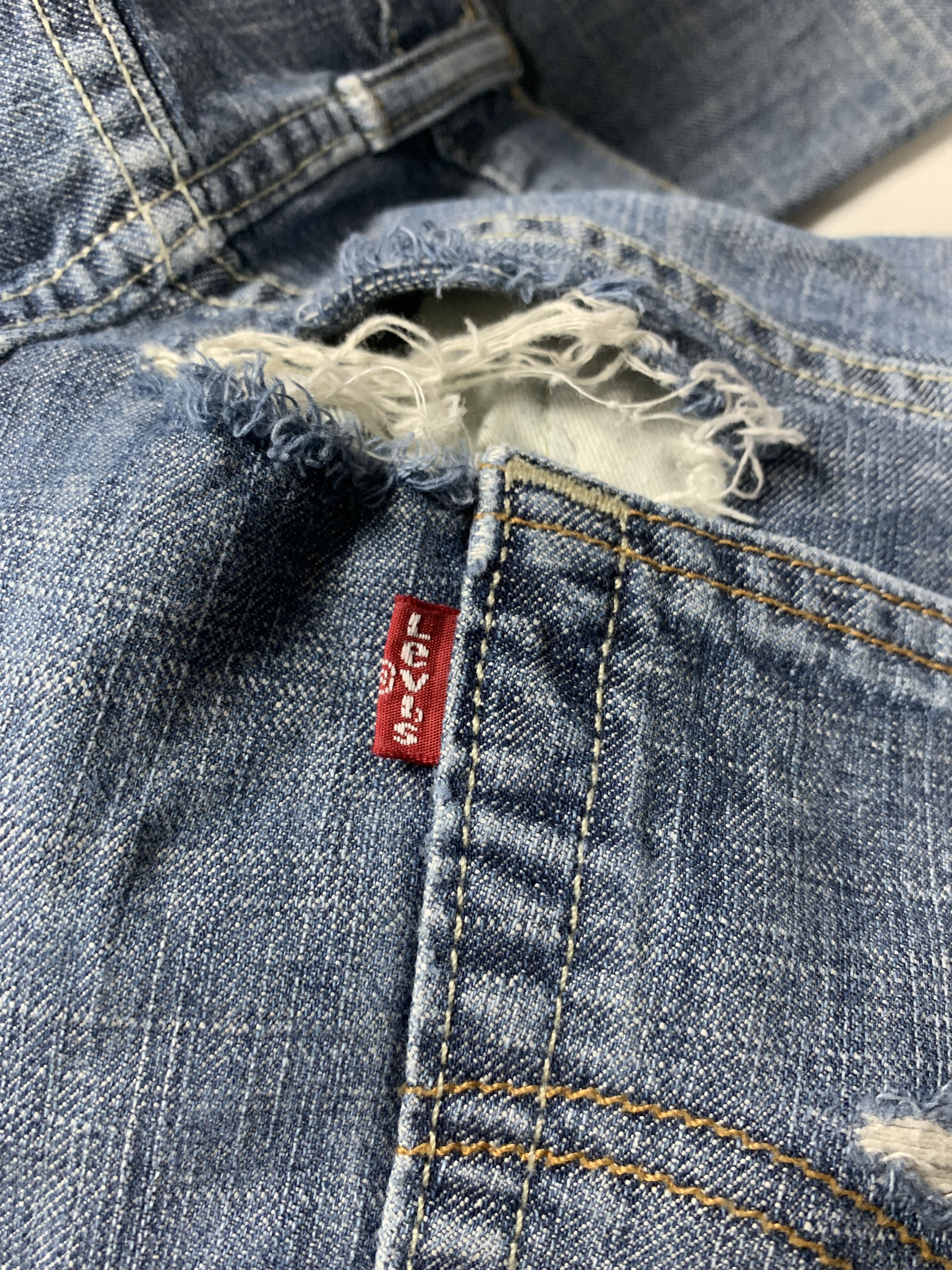 Levi's × Vintage Vintage LEVI'S 569 Distressed Faded Mid Wash Jeans Size US 36 / EU 52 - 9 Thumbnail