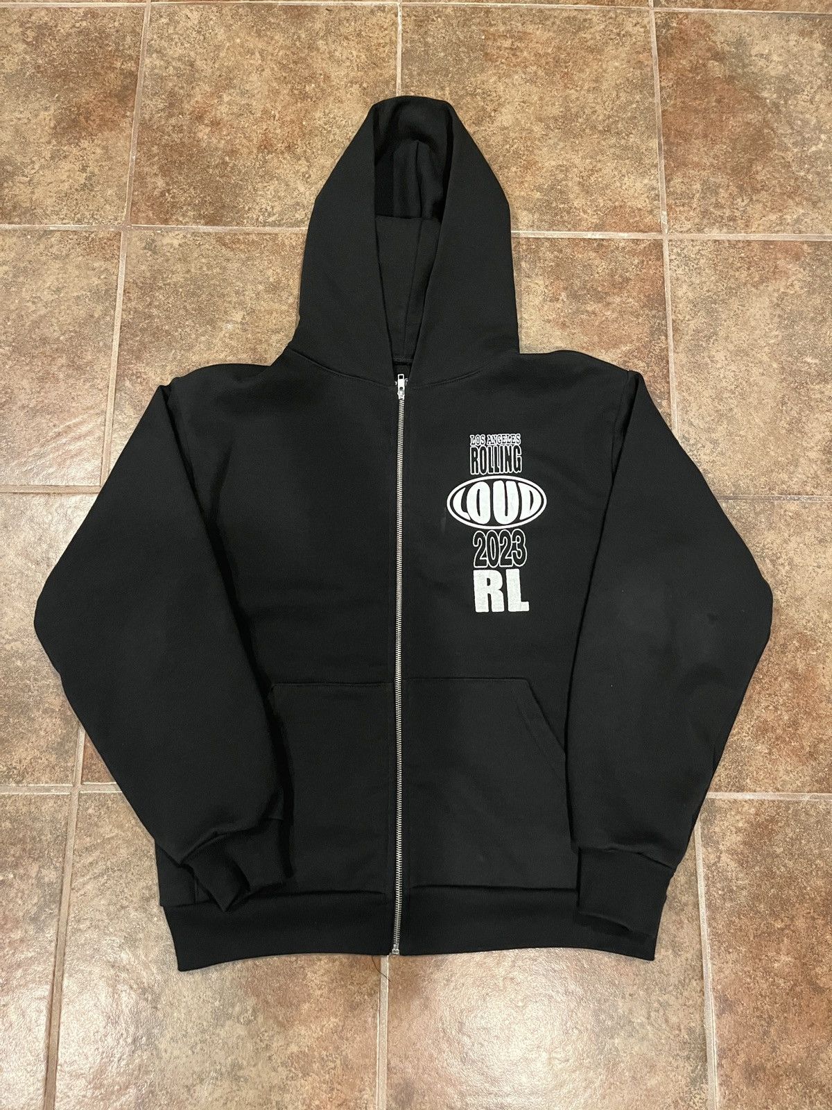 Travis Scott ROLLING LOUD CALIFORNIA 2023 ZIP UP BLACK | Grailed