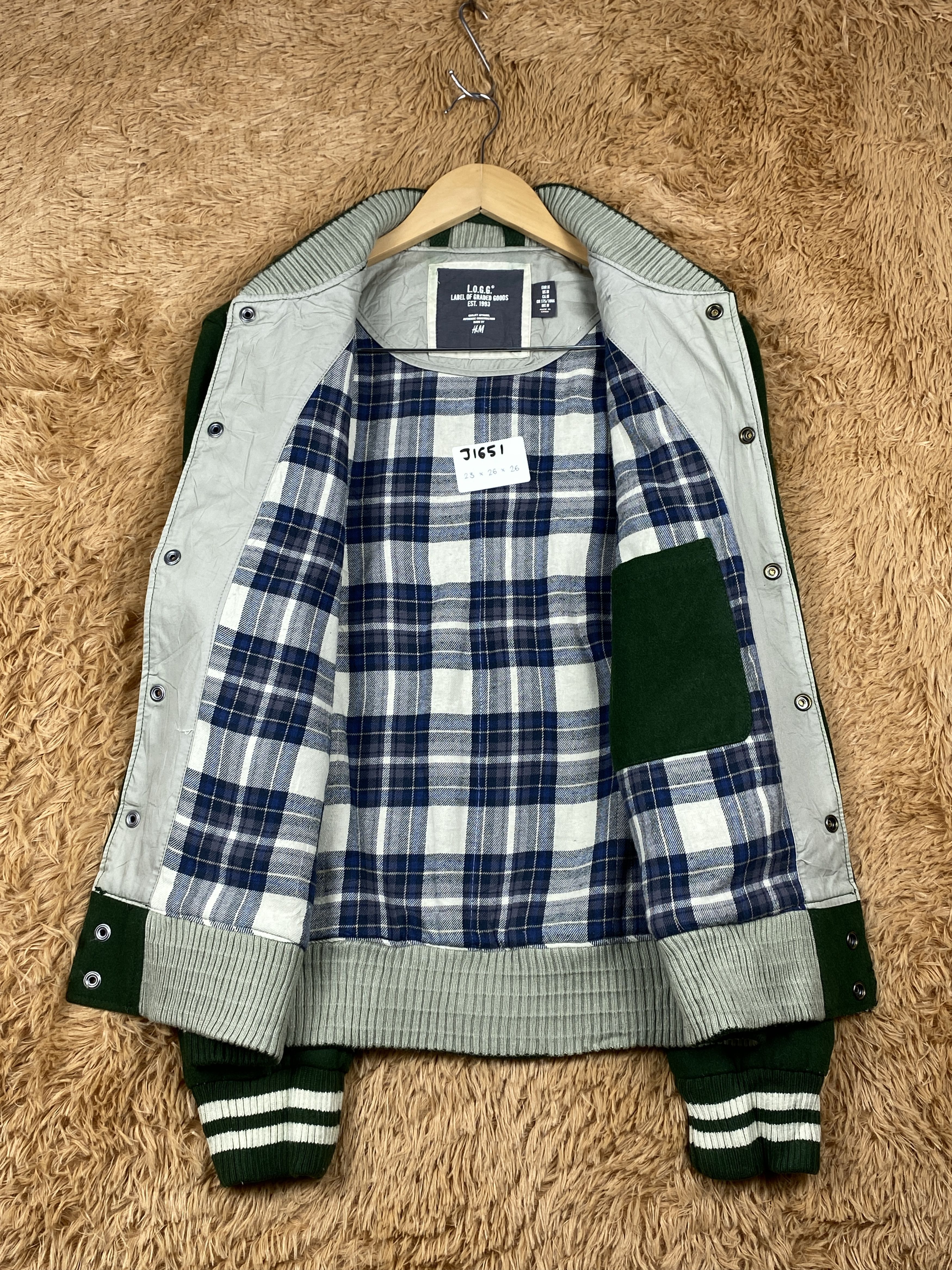 H&M H&M Flannel Lining Varsity Jacket J1651 Size US S / EU 44-46 / 1 - 5 Thumbnail