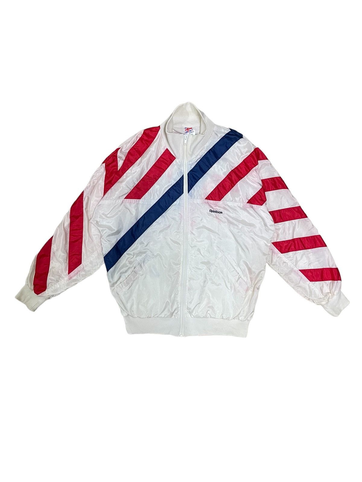 Reebok Vintage 80/90s Reebok Americana Retro Stripe Jacket Size US M / EU 48-50 / 2 - 2 Thumbnail