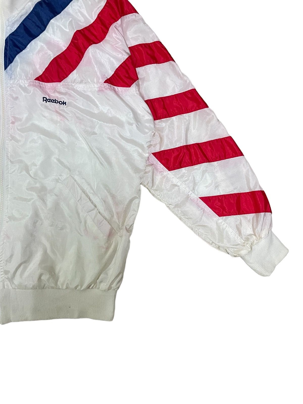 Reebok Vintage 80/90s Reebok Americana Retro Stripe Jacket Size US M / EU 48-50 / 2 - 5 Thumbnail