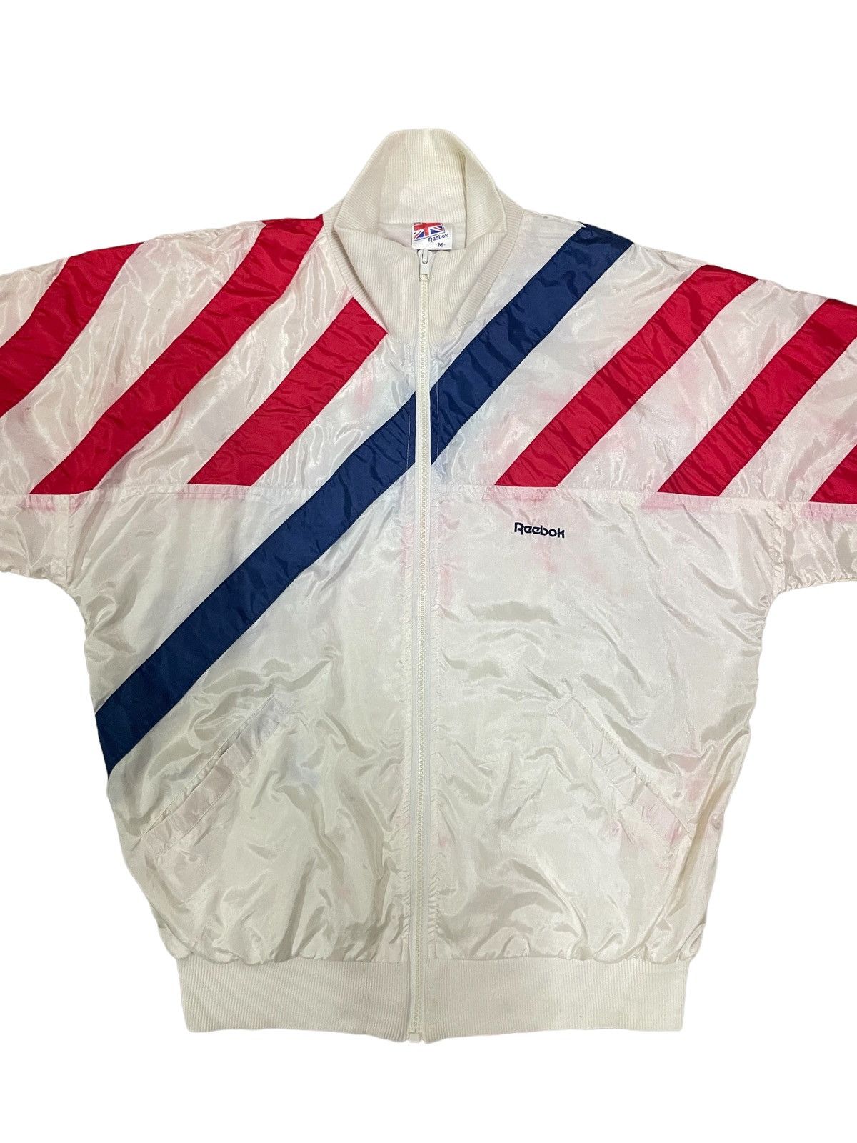 Reebok Vintage 80/90s Reebok Americana Retro Stripe Jacket Size US M / EU 48-50 / 2 - 3 Thumbnail