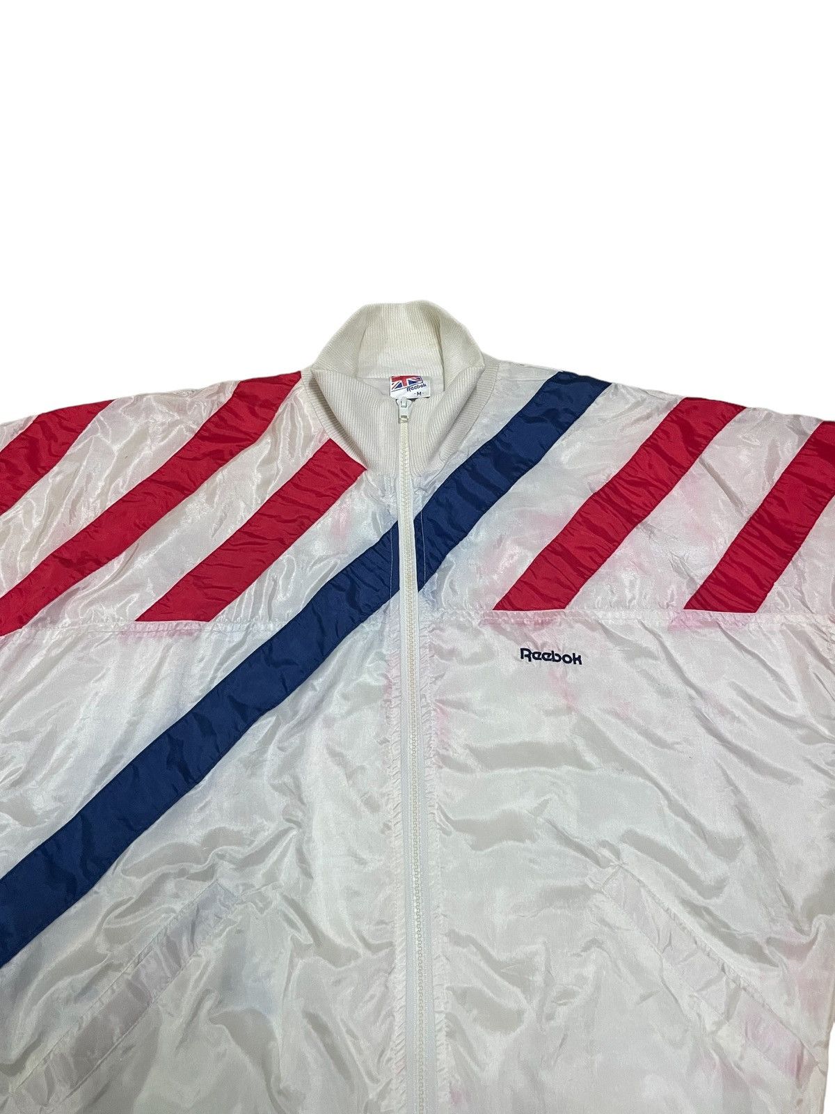 Reebok Vintage 80/90s Reebok Americana Retro Stripe Jacket Size US M / EU 48-50 / 2 - 6 Thumbnail