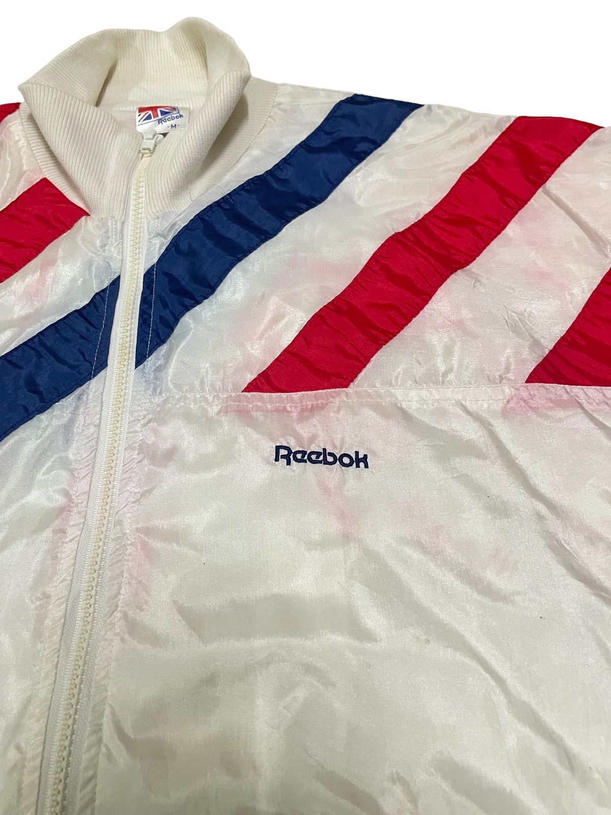 Reebok Vintage 80/90s Reebok Americana Retro Stripe Jacket Size US M / EU 48-50 / 2 - 7 Thumbnail