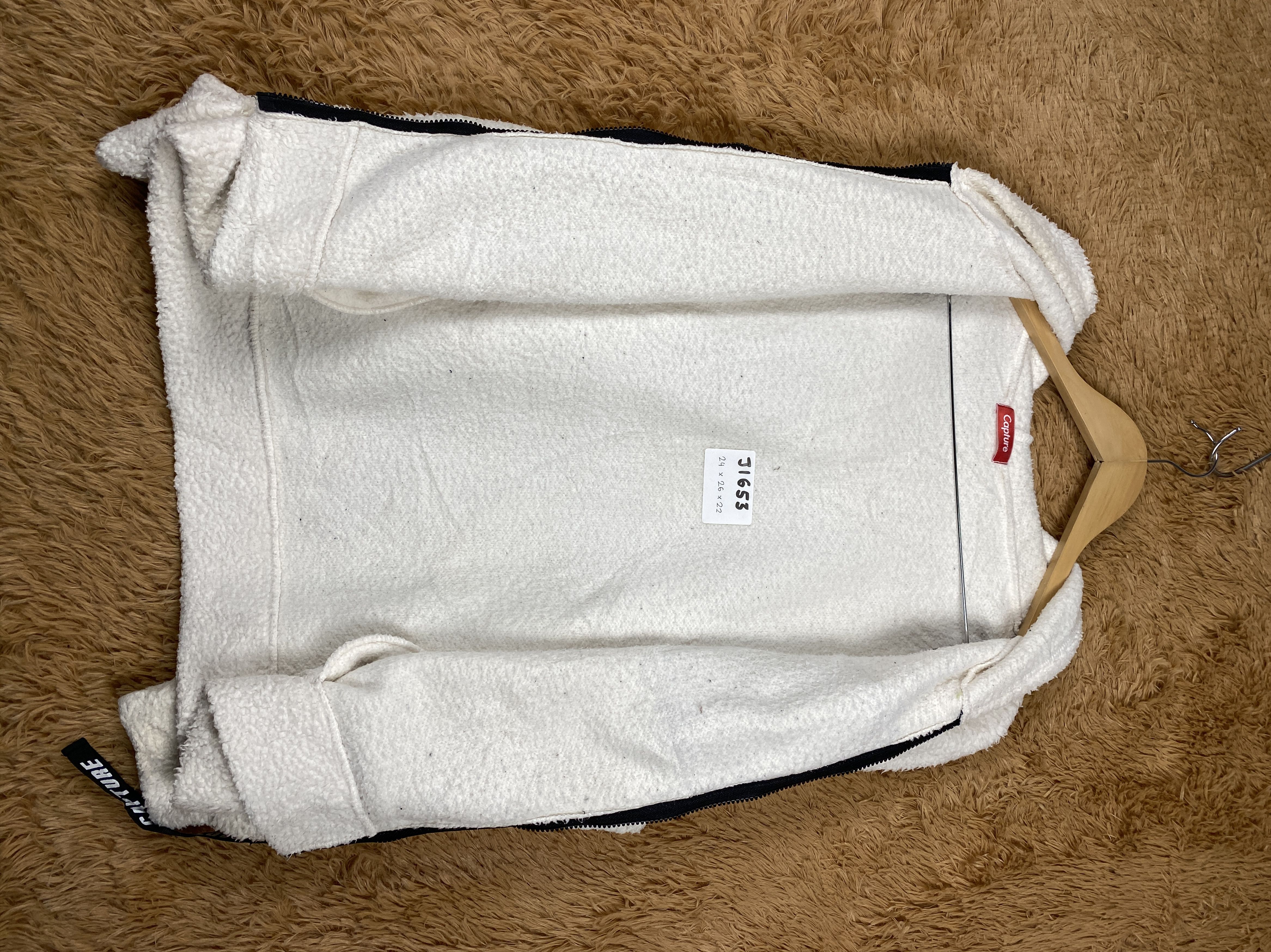 Japanese Brand Vintage Capture Hoodie Sherpa Zip Up Jacket J1653 Size US M / EU 48-50 / 2 - 6 Thumbnail