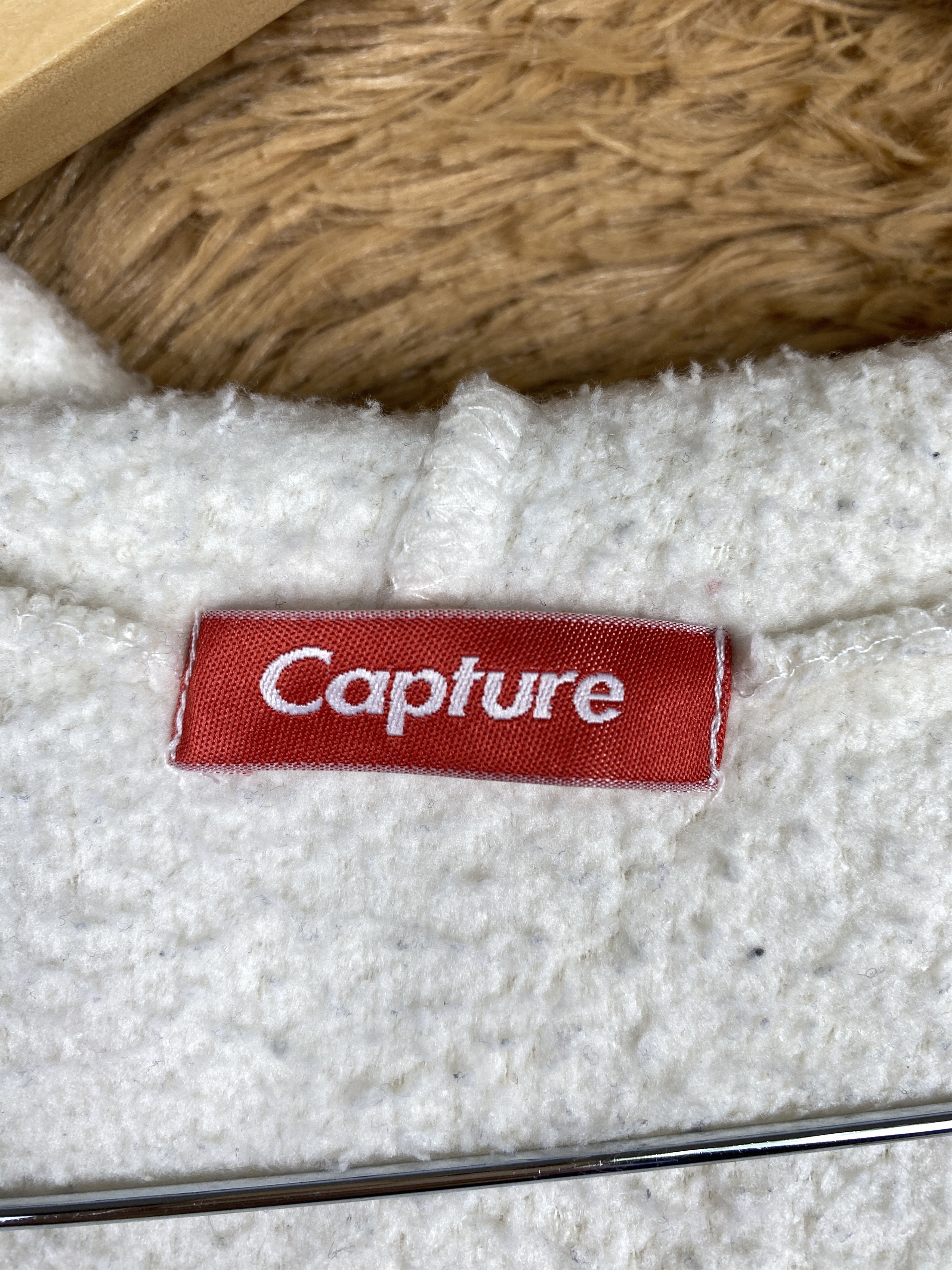 Japanese Brand Vintage Capture Hoodie Sherpa Zip Up Jacket J1653 Size US M / EU 48-50 / 2 - 9 Thumbnail