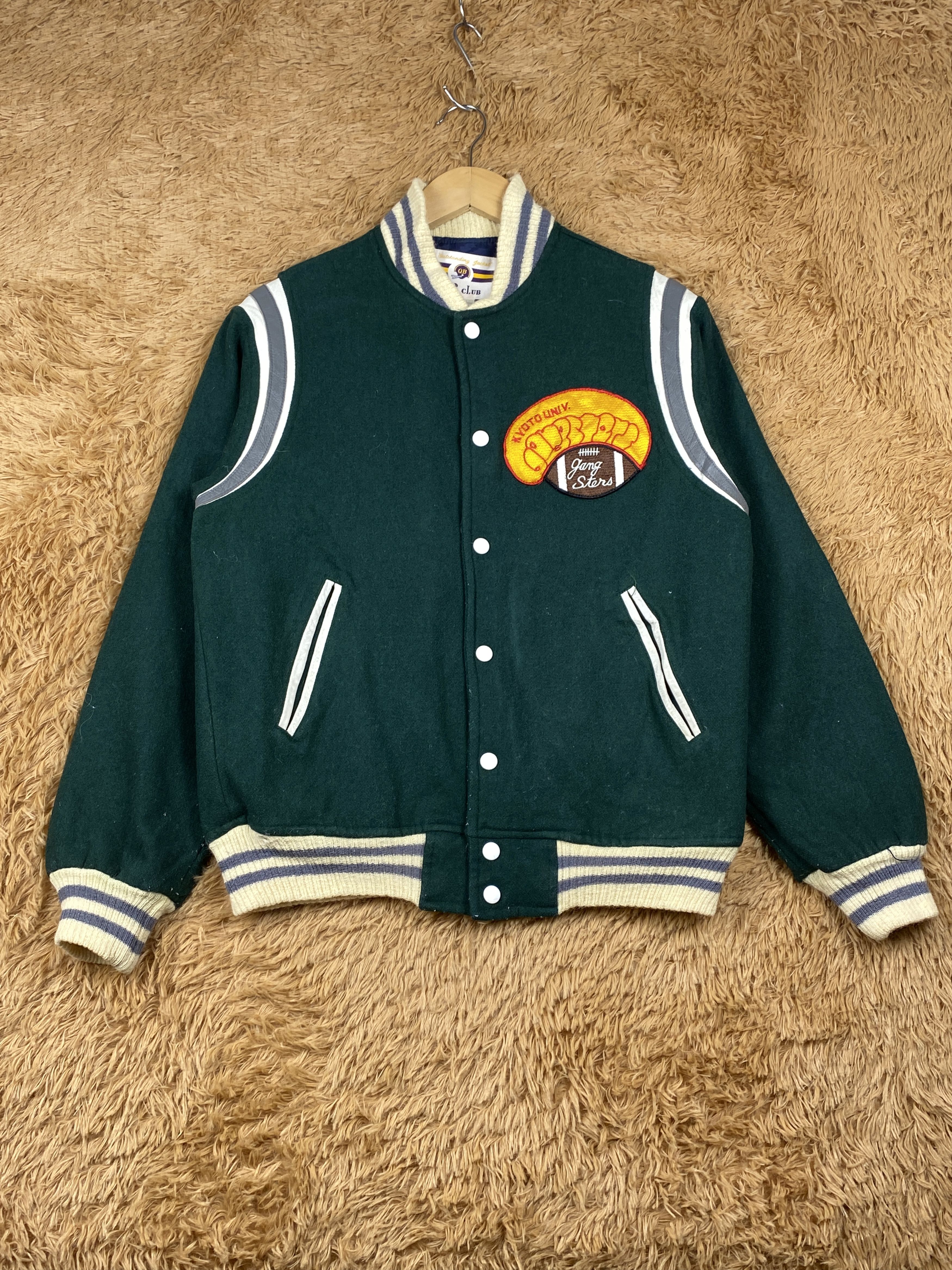 Vintage QB Club Button Up Varsity Jacket J1654