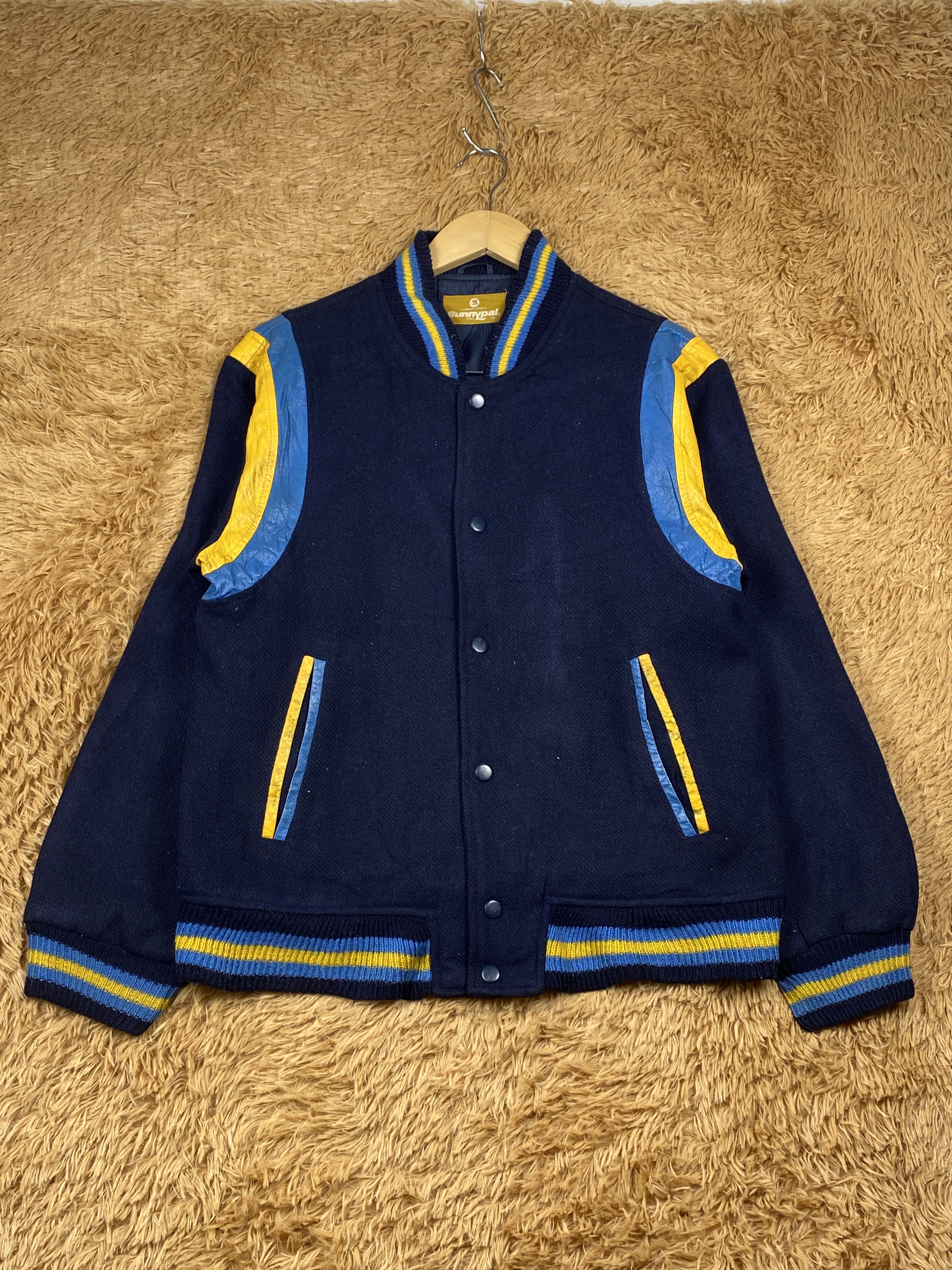 Japanese Brand Vintage Sunnypal Button Up Varsity Jacket J1655 Size US S / EU 44-46 / 1 - 1 Thumbnail