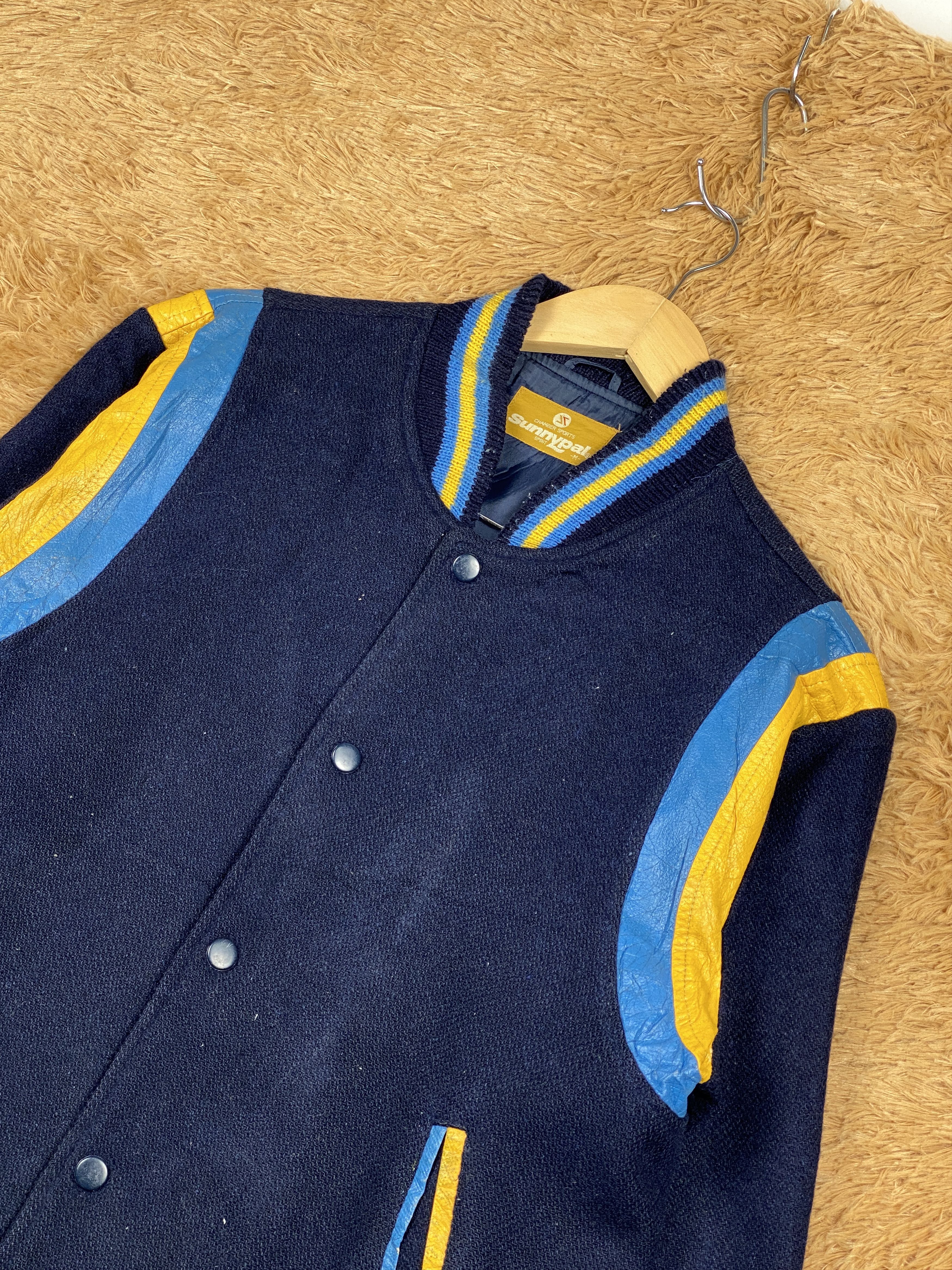 Japanese Brand Vintage Sunnypal Button Up Varsity Jacket J1655 Size US S / EU 44-46 / 1 - 2 Thumbnail