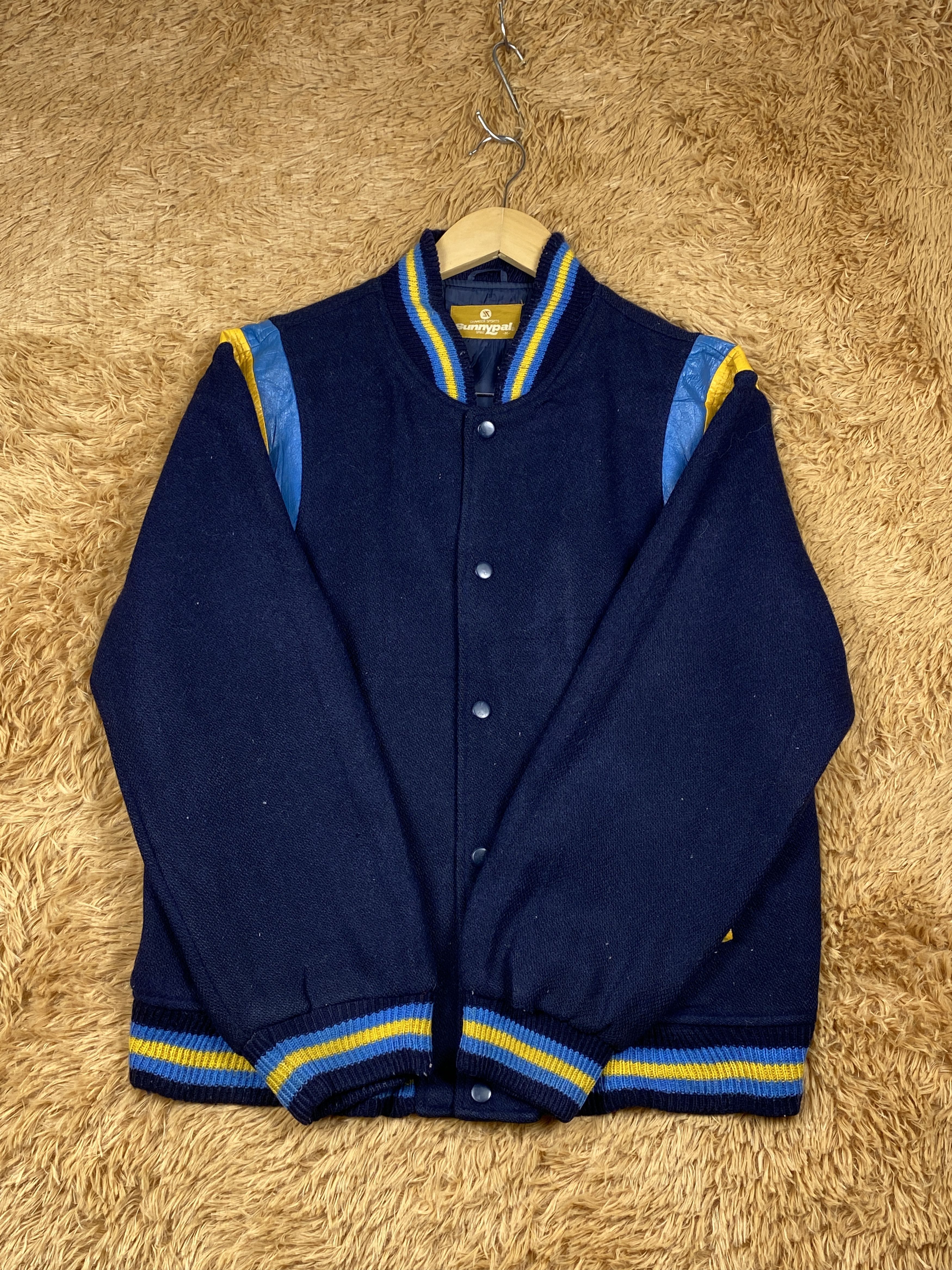 Japanese Brand Vintage Sunnypal Button Up Varsity Jacket J1655 Size US S / EU 44-46 / 1 - 4 Thumbnail