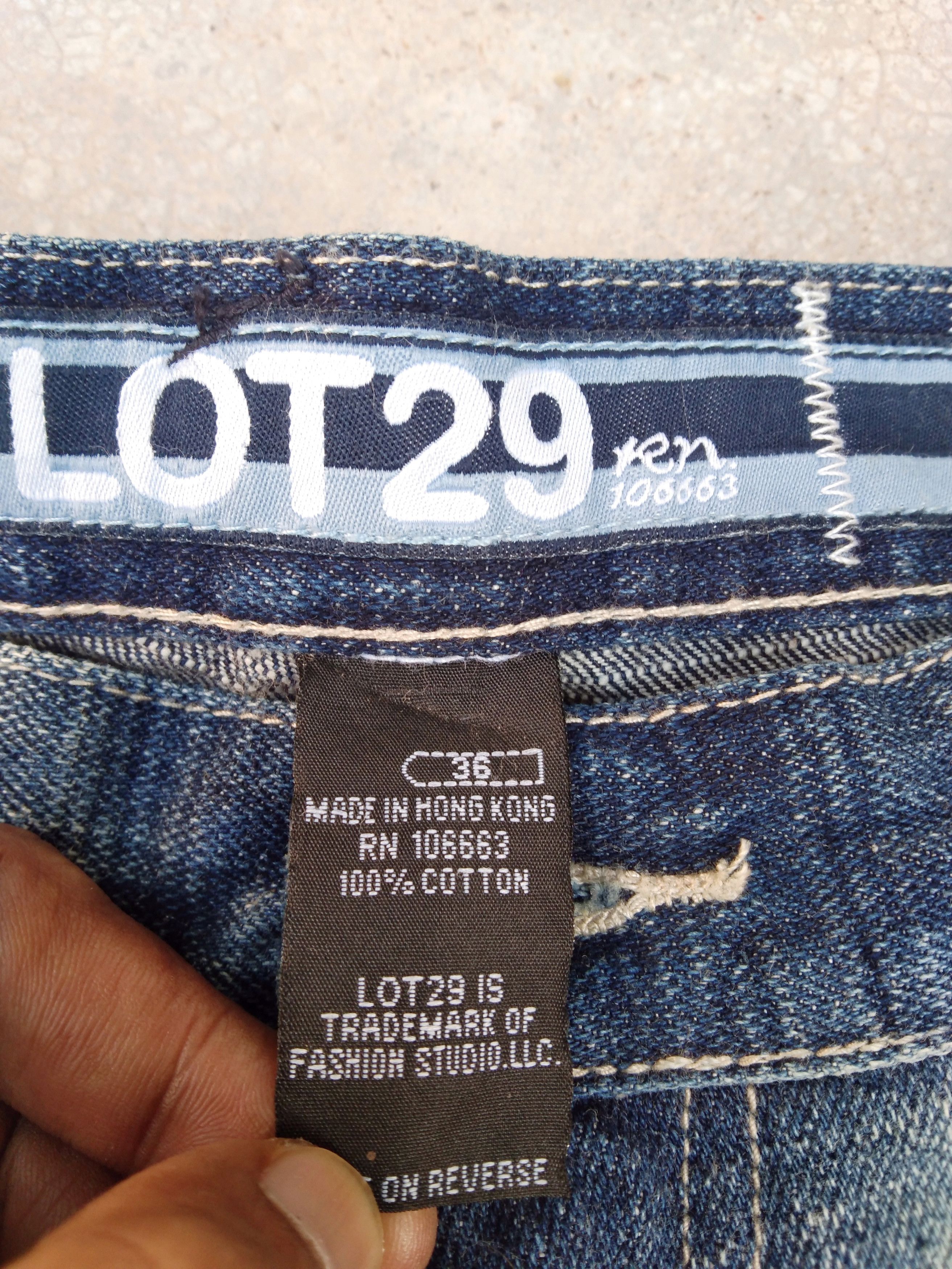 Japanese Brand × Vintage Vintage Y2k Stonewashed Lot29 Baggy Jeans 36x34 Size US 36 / EU 52 - 6 Thumbnail