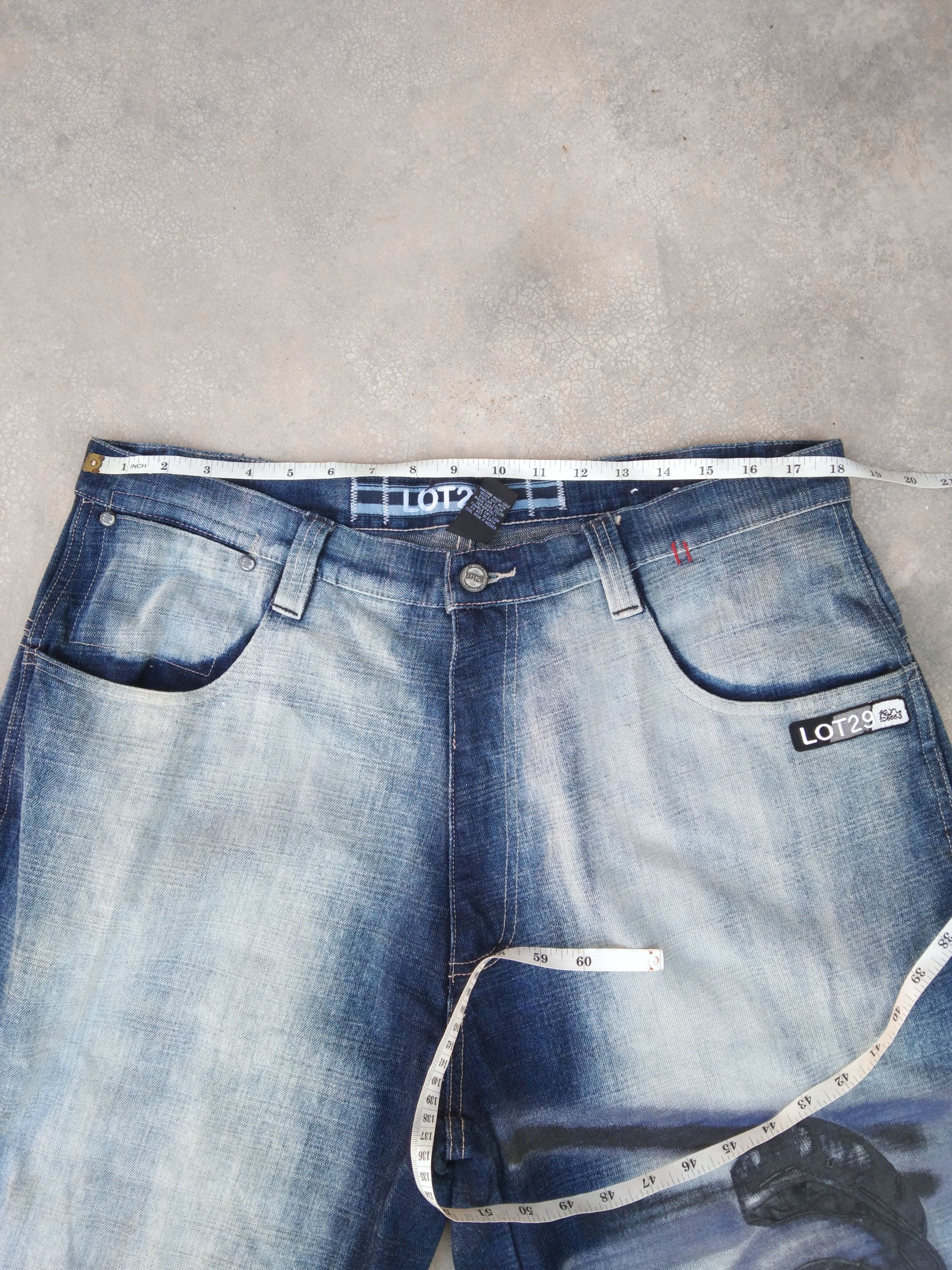 Japanese Brand × Vintage Vintage Y2k Stonewashed Lot29 Baggy Jeans 36x34 Size US 36 / EU 52 - 5 Thumbnail